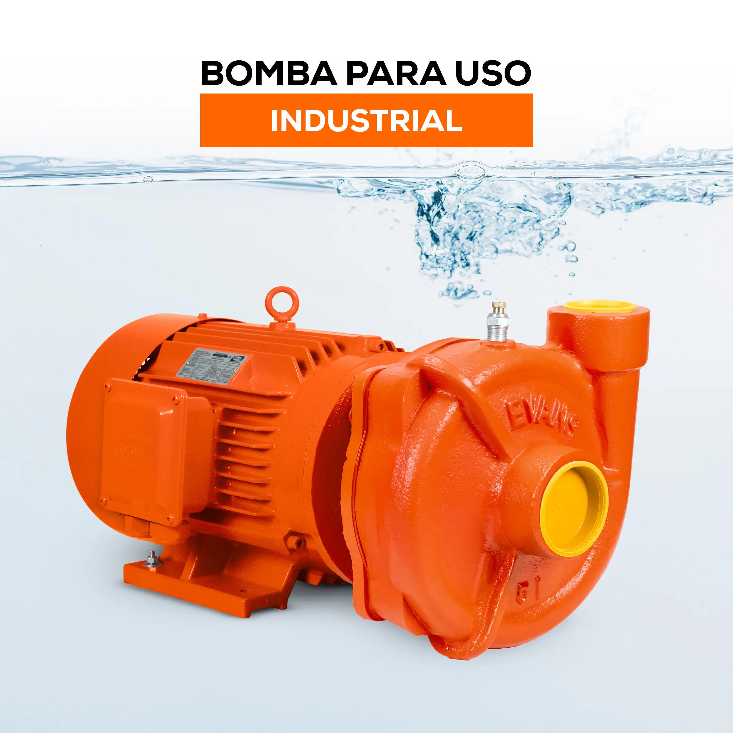 Bomba centrífuga 3 HP 650 LPM 220/440 V trifásico Marca EVANS. Modelo: 5IME0300