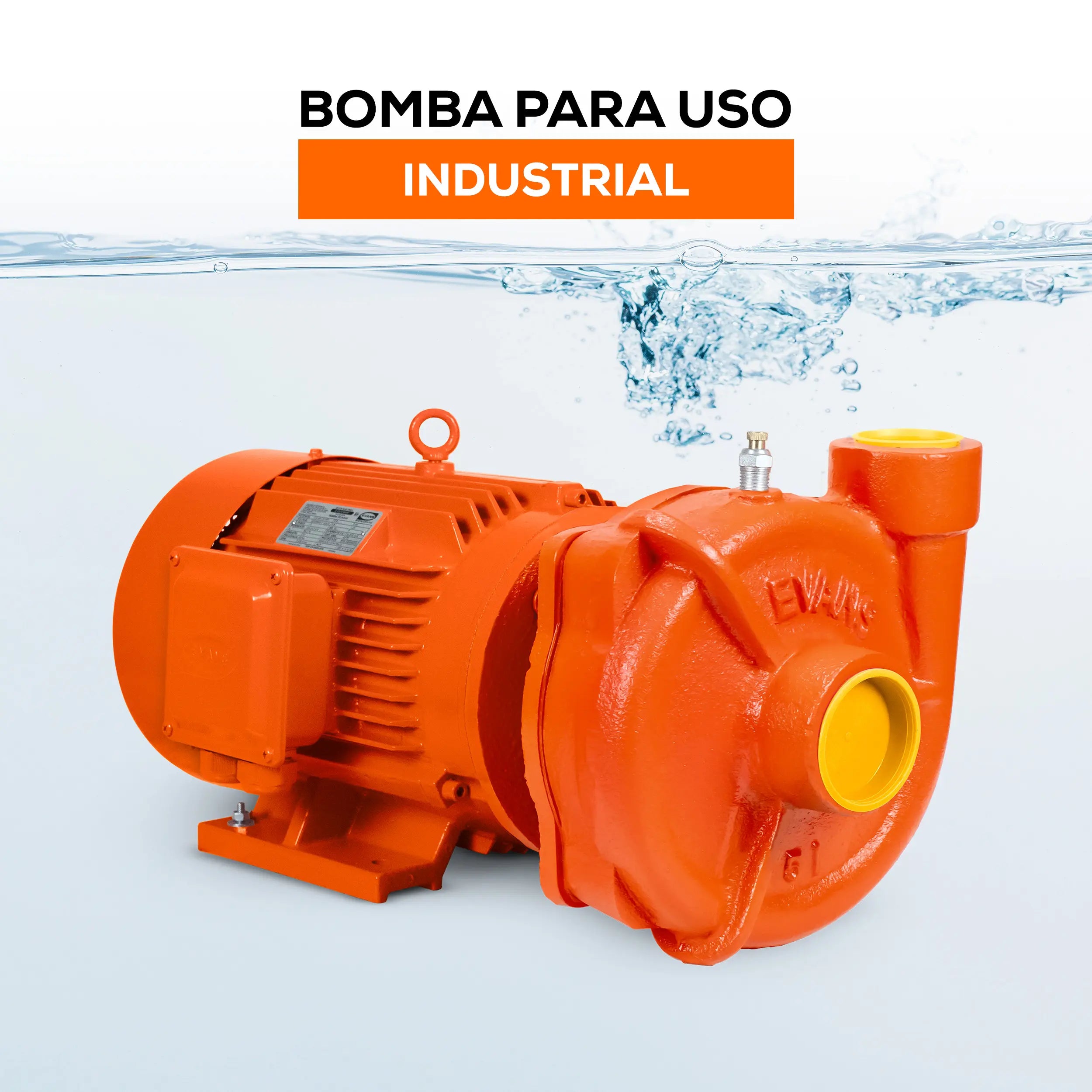 Bomba centrífuga 3 HP 650 LPM 220 V monofásico Marca EVANS. Modelo: 5IME300