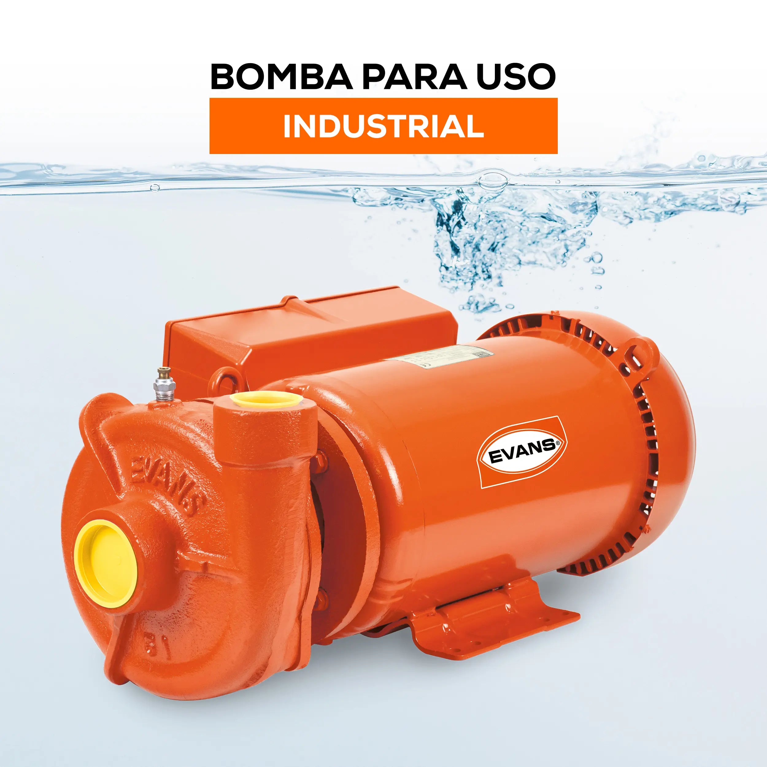 Bomba centrífuga 5 HP 823 LPM 220 V monofásico Marca EVANS. Modelo: 5IME500