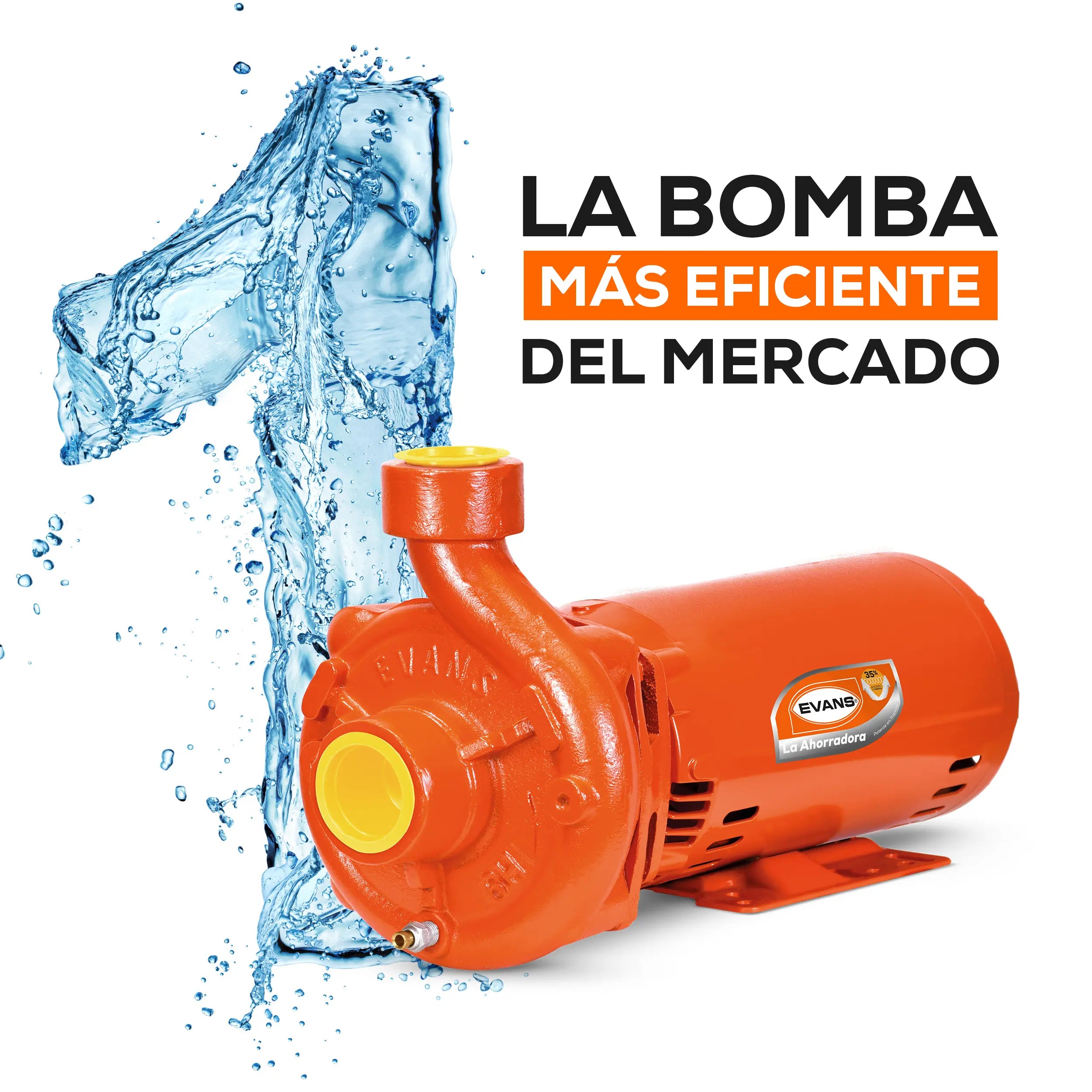 Bomba centrífuga 3 HP 460 LPM 220/440 V trifásico Marca EVANS. Modelo: 6HME0300A