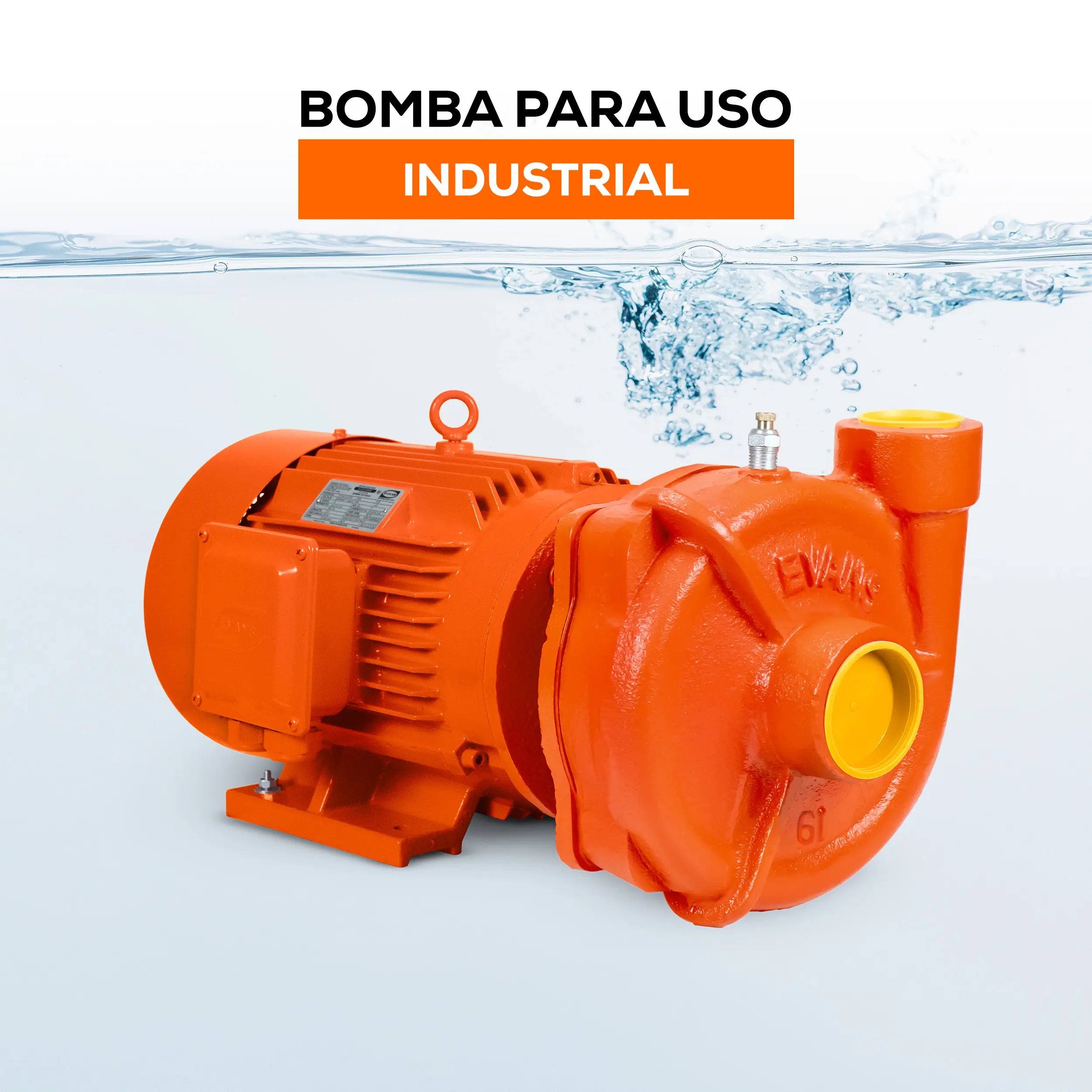 Bomba centrífuga 7.5 HP 1200 LPM 220/440 V trifásico Marca EVANS. Modelo: 6IME0750