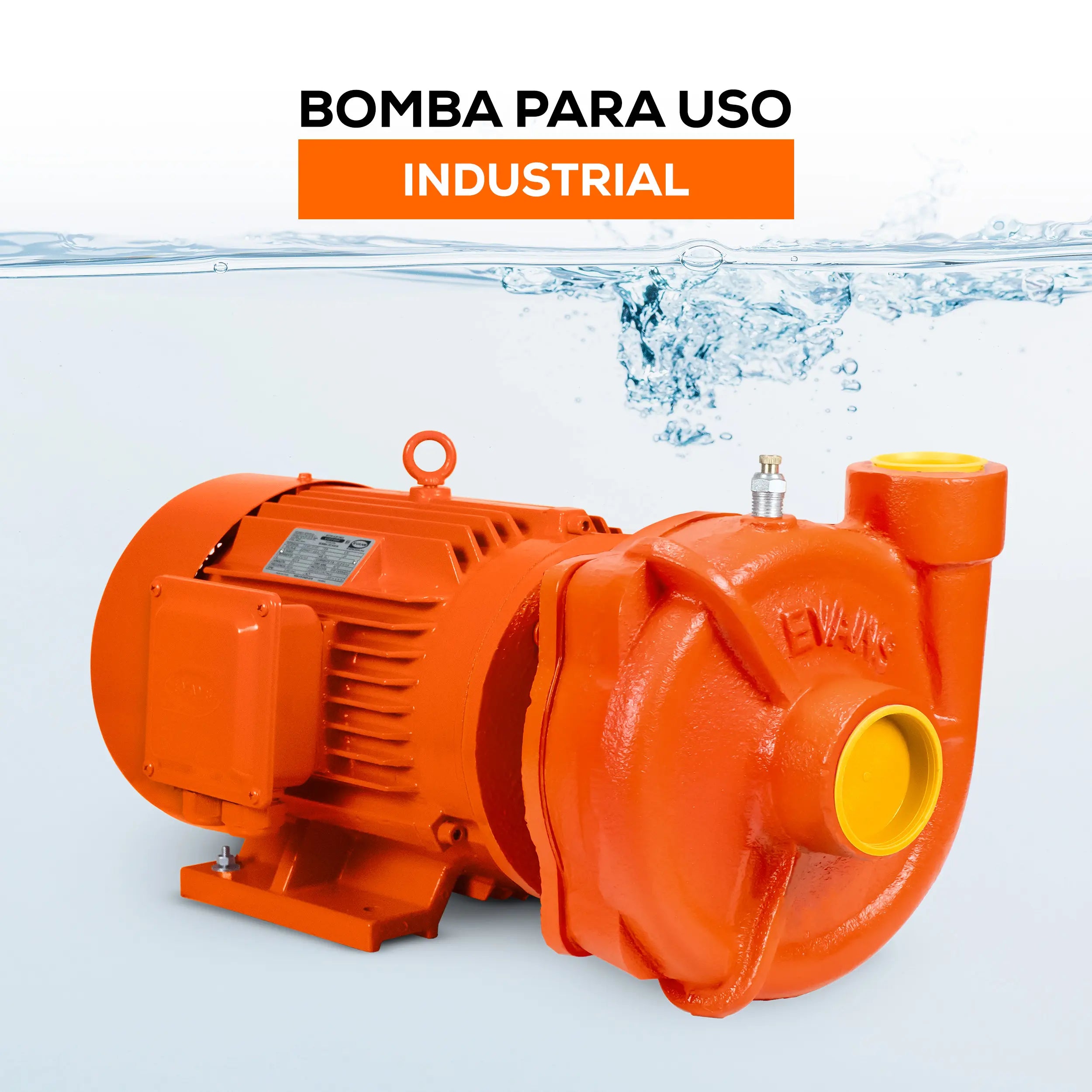 Bomba centrífuga 7.5 HP 1517 LPM 220/440 V trifásico Marca EVANS. Modelo: 7IME0750