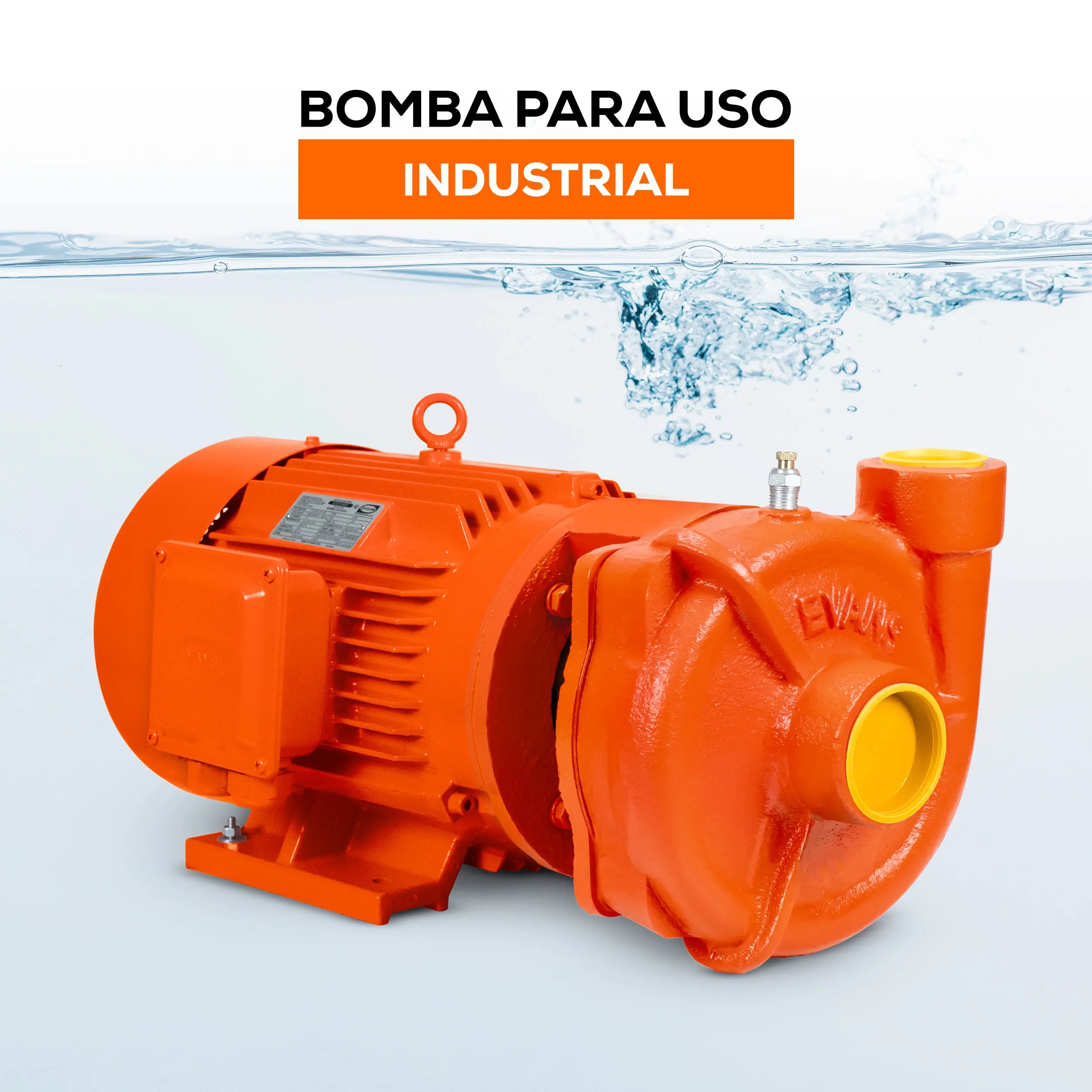Bomba centrífuga 10 HP 1540 LPM 220/440 V trifásico Marca EVANS. Modelo: 7IME1000