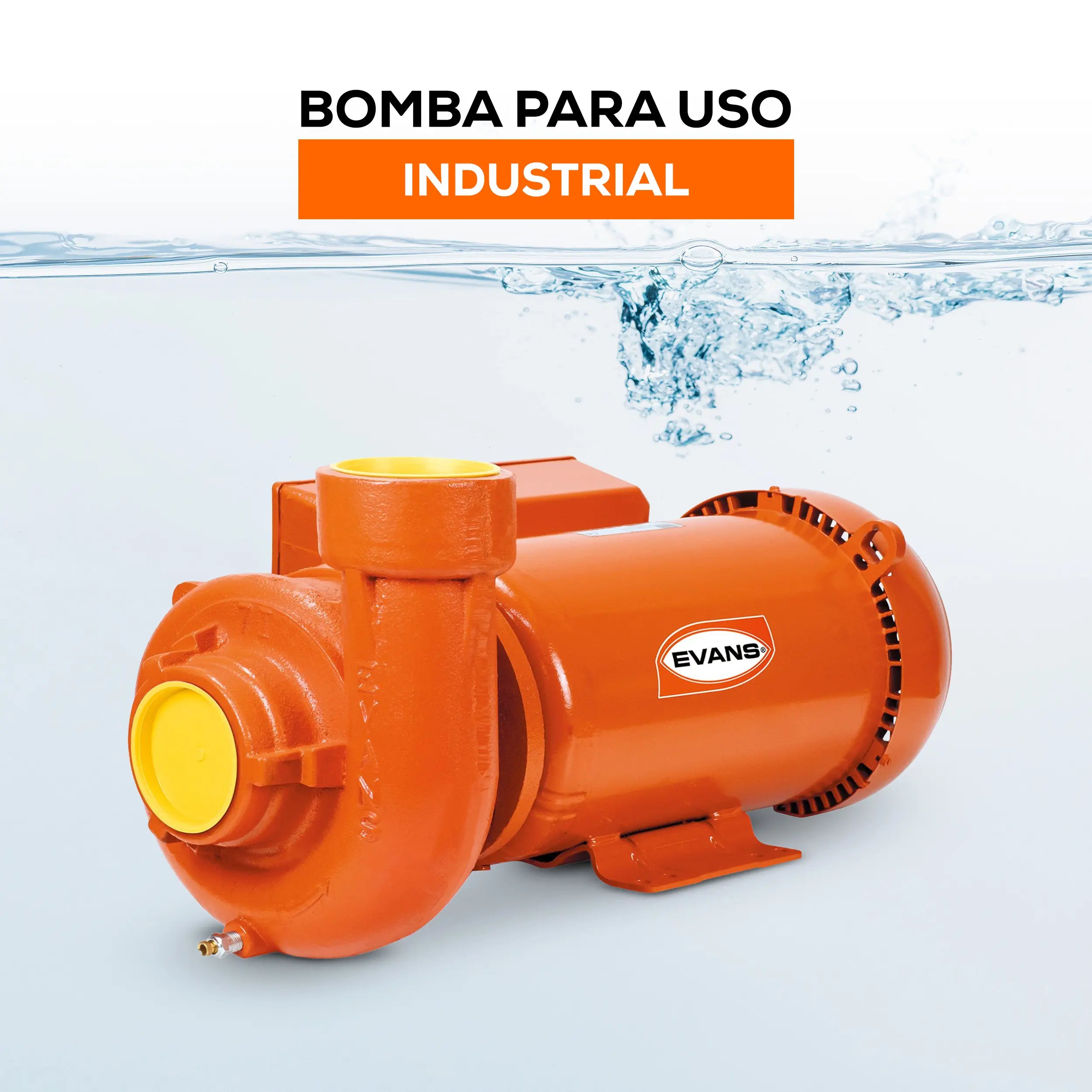 Bomba centrífuga 5 HP 1380 LPM 220 V monofásico Marca EVANS. Modelo: 7IME500