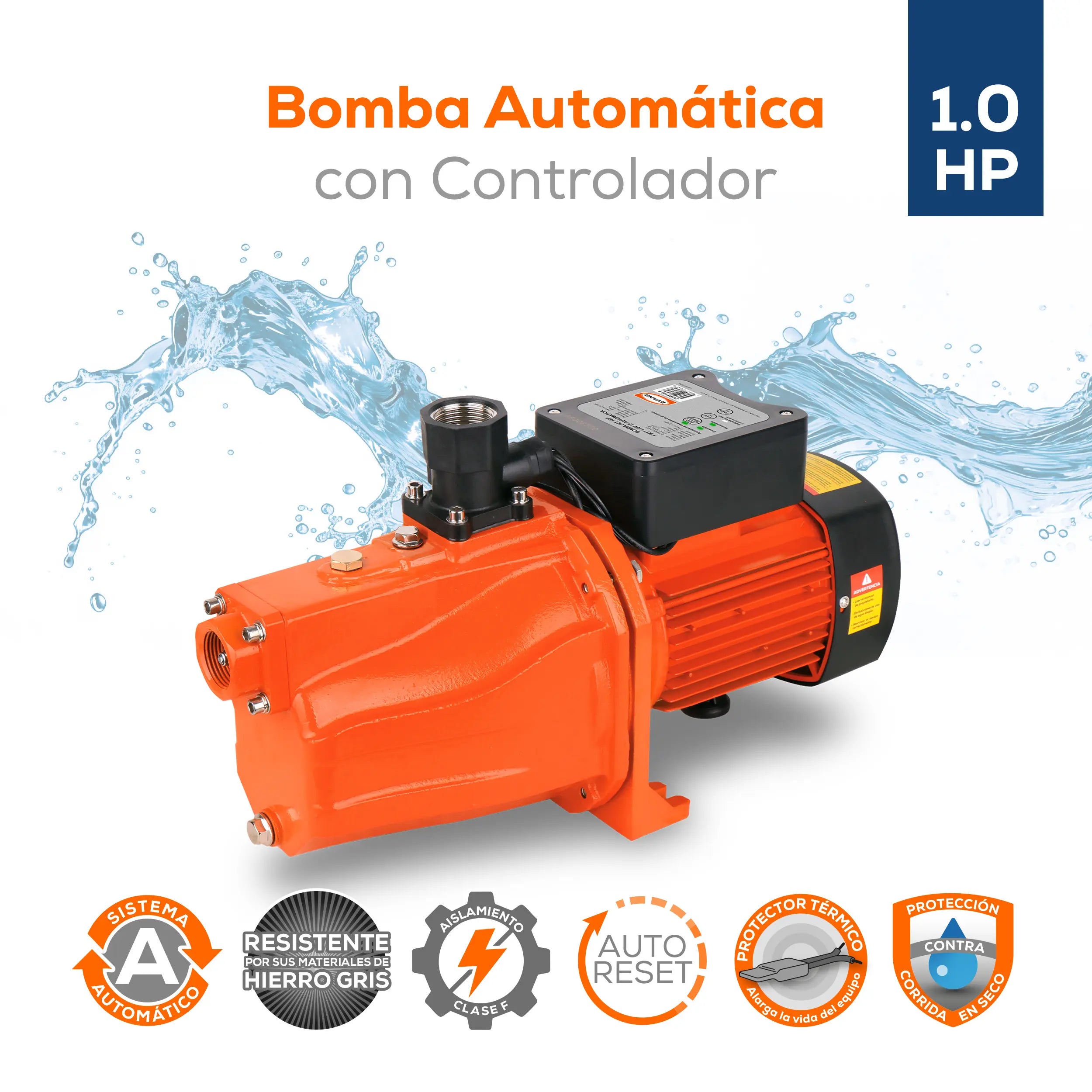 Bomba presurizadora 1 HP 115 V monofásico Marca EVANS. Modelo: JX2ME100-A