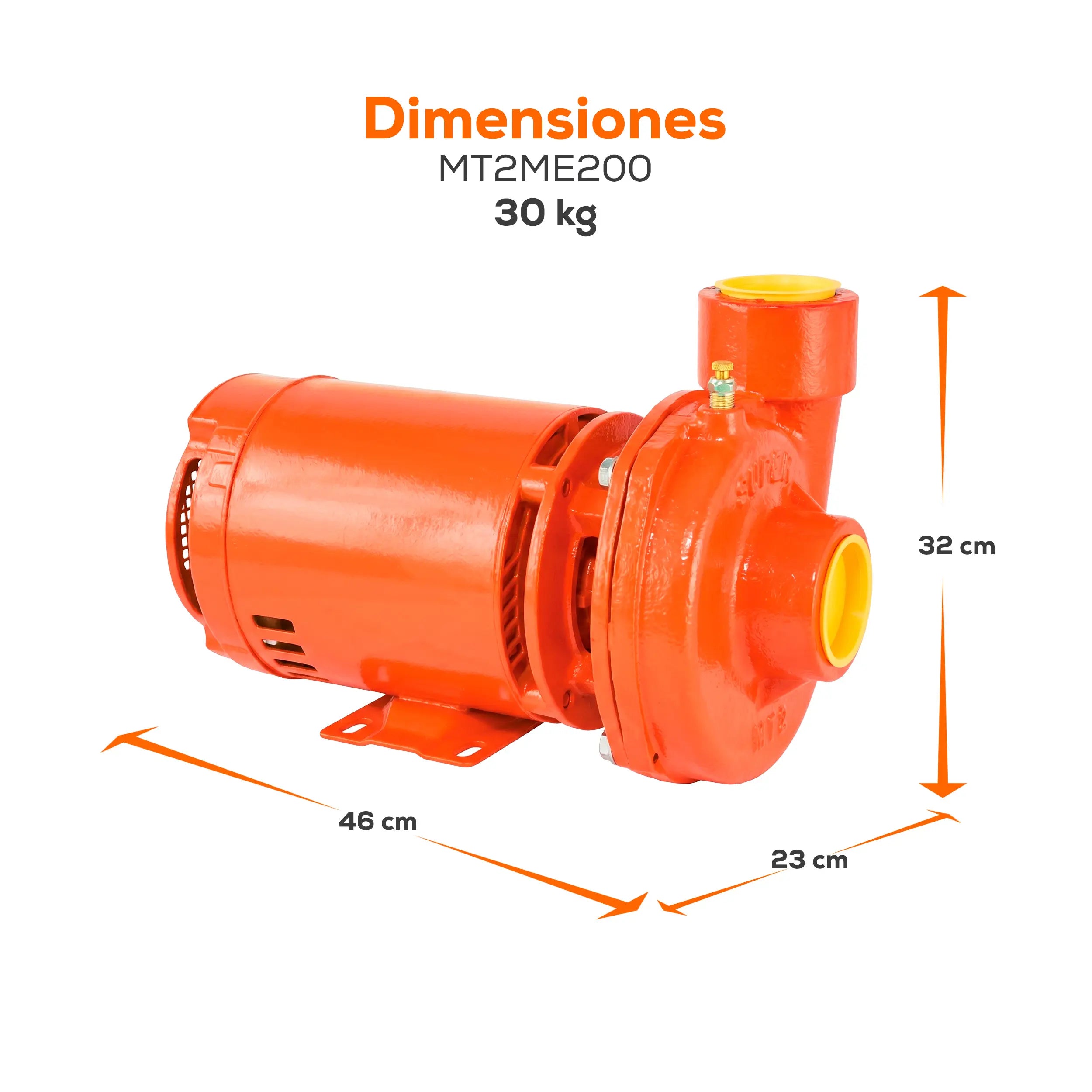 Bomba centrífuga 2 HP 580 LPM 127/220 V monofásico Marca EVANS. Modelo: MT2ME200