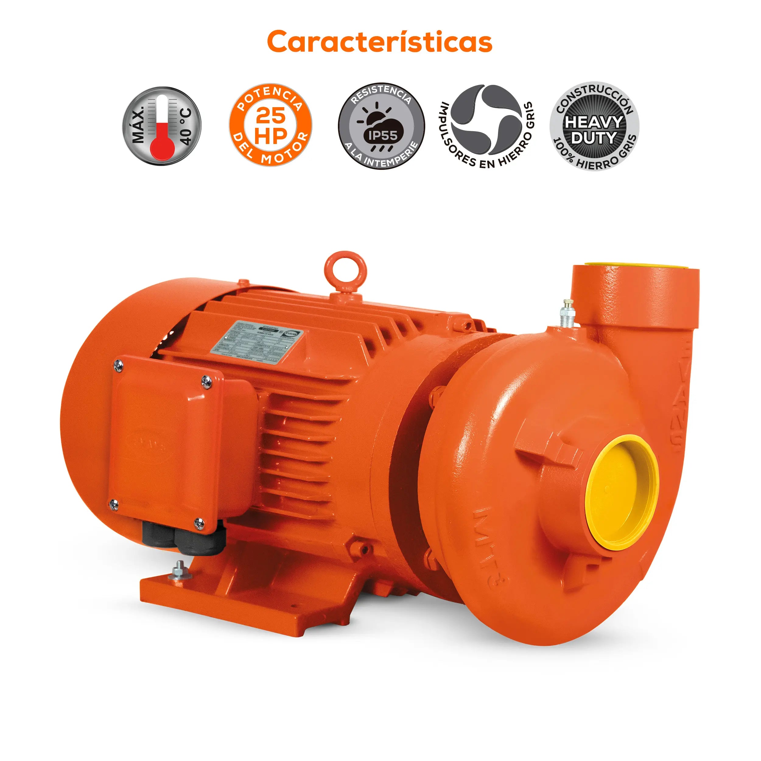 Bomba centrífuga 25 HP 220/440 V trifásico Marca EVANS. Modelo: MT3ME2500