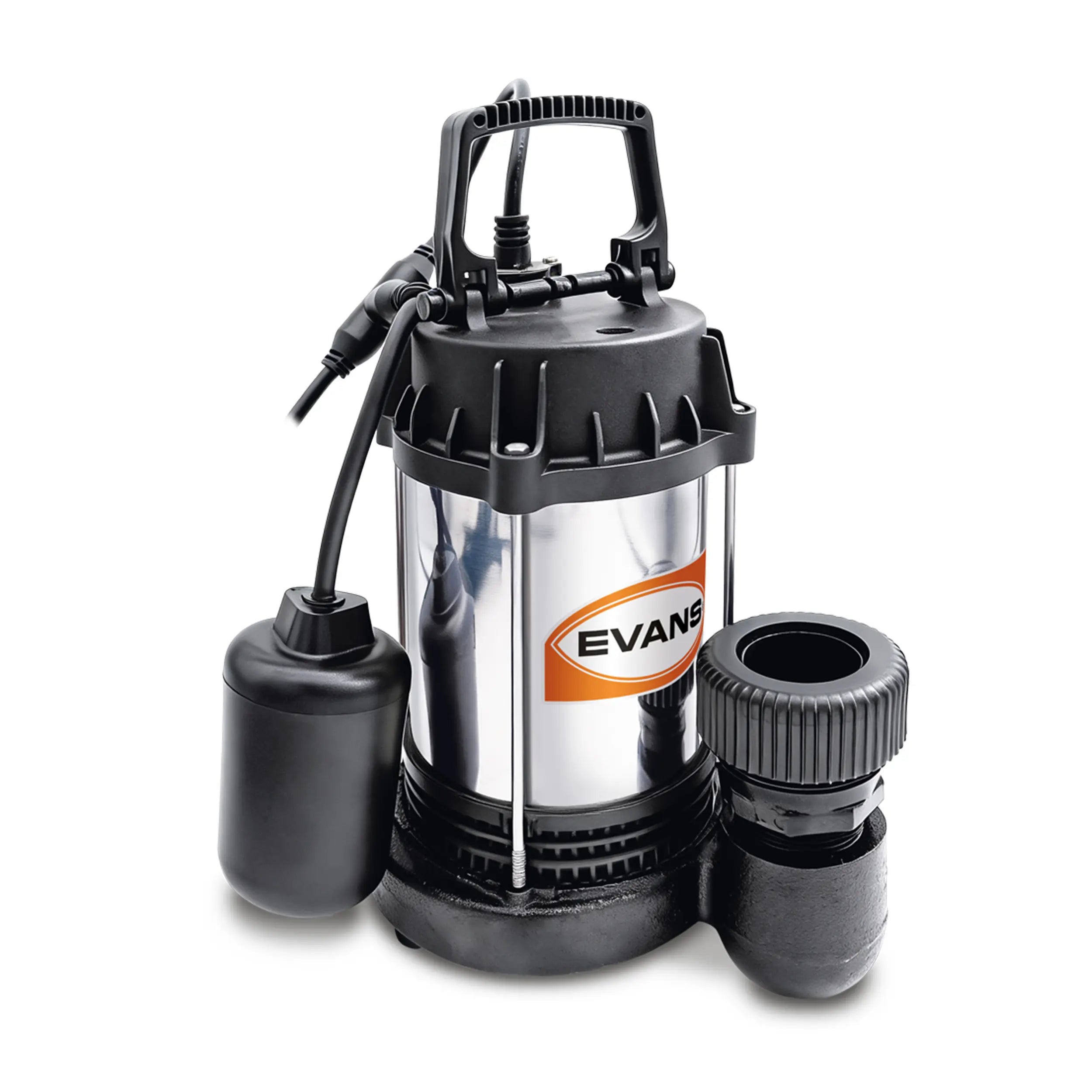 Bomba sumergible para aguas residuales 1 HP 265 LPM 115 V monofásico. Marca EVANS. Modelo: SAR1.5ME100F