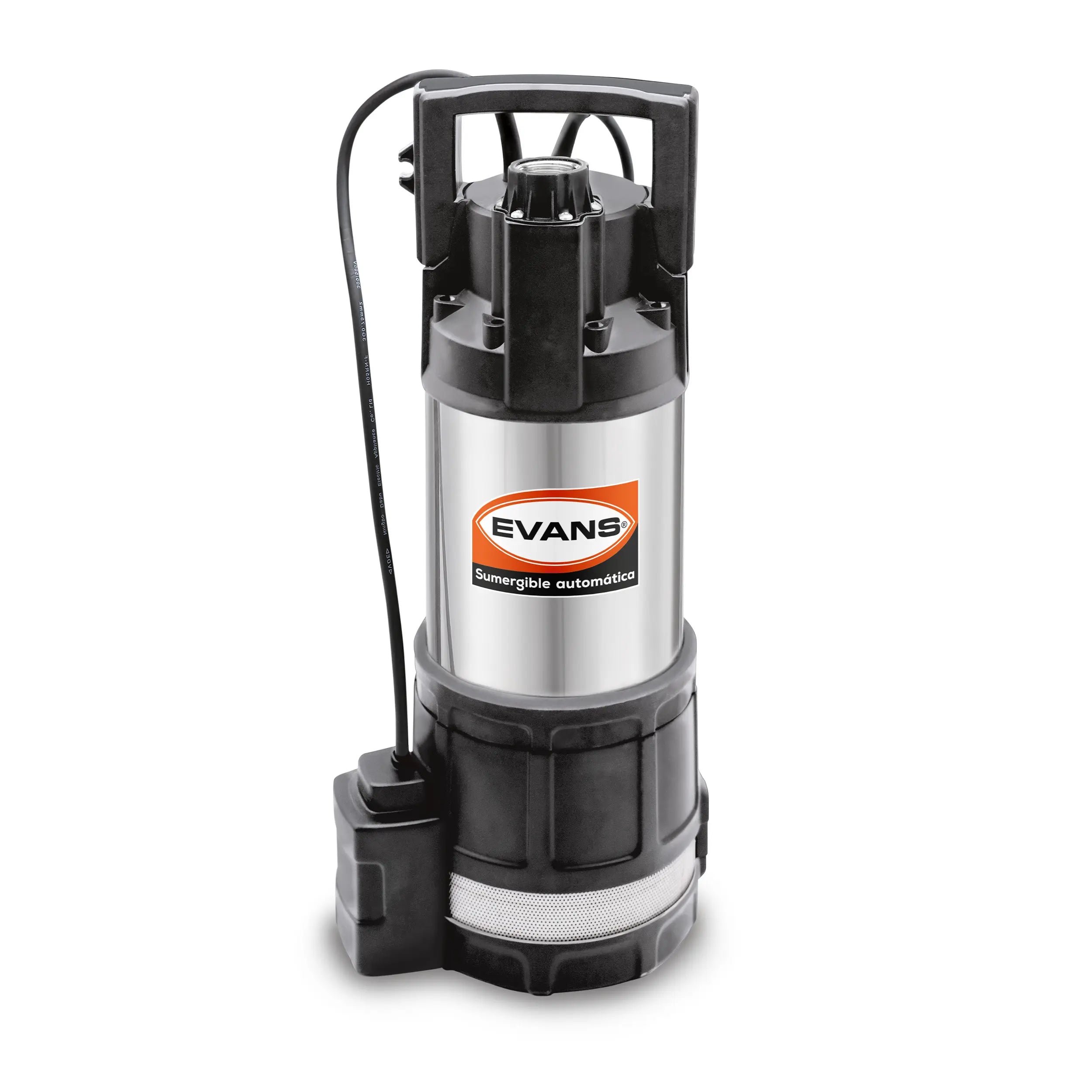 Sumergible automática 1 Hp 115V 105 LPM monofásico Marca EVANS. Modelo: SC4ME100F-A