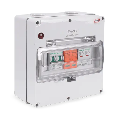 Caja de Protecciones SolarMaster Marca EVANS. Modelo: AB-CP-MASTER