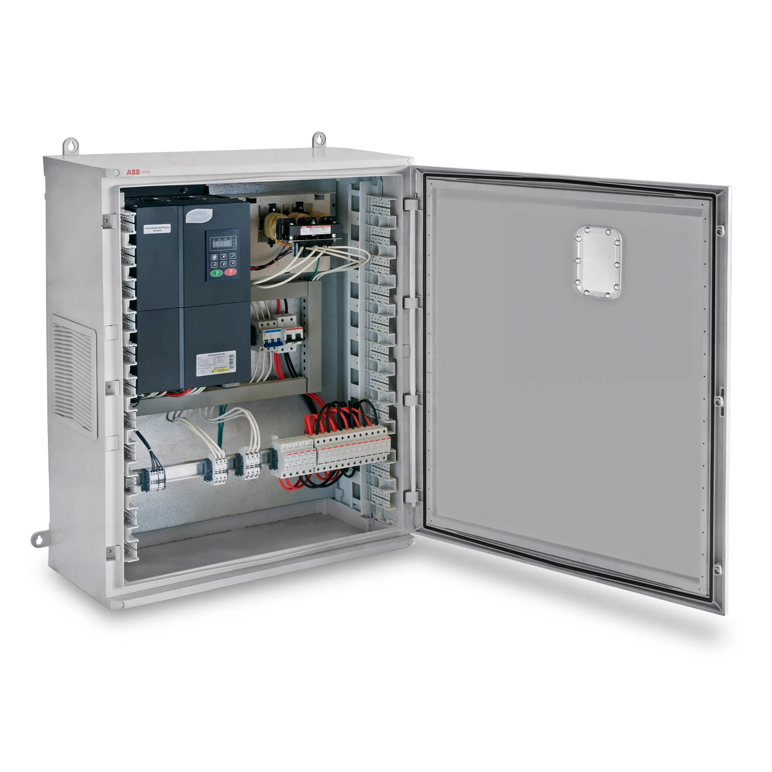 Gabinete Bombeo Solar 10 HP 440V Marca EVANS. Modelo: AB-GBS10H-500M