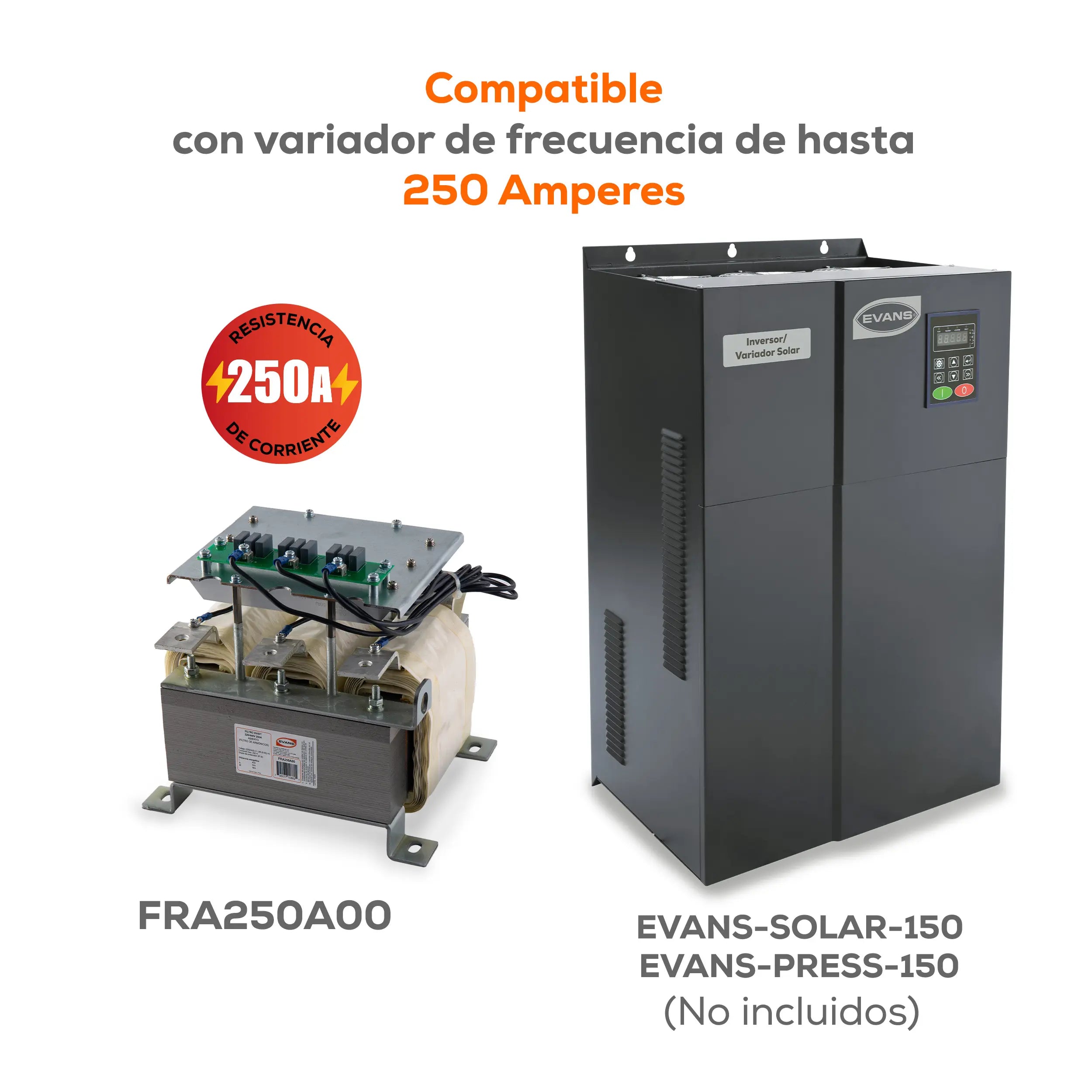 Filtro reductor armonicos 250A Marca EVANS. Modelo: FRA250A00
