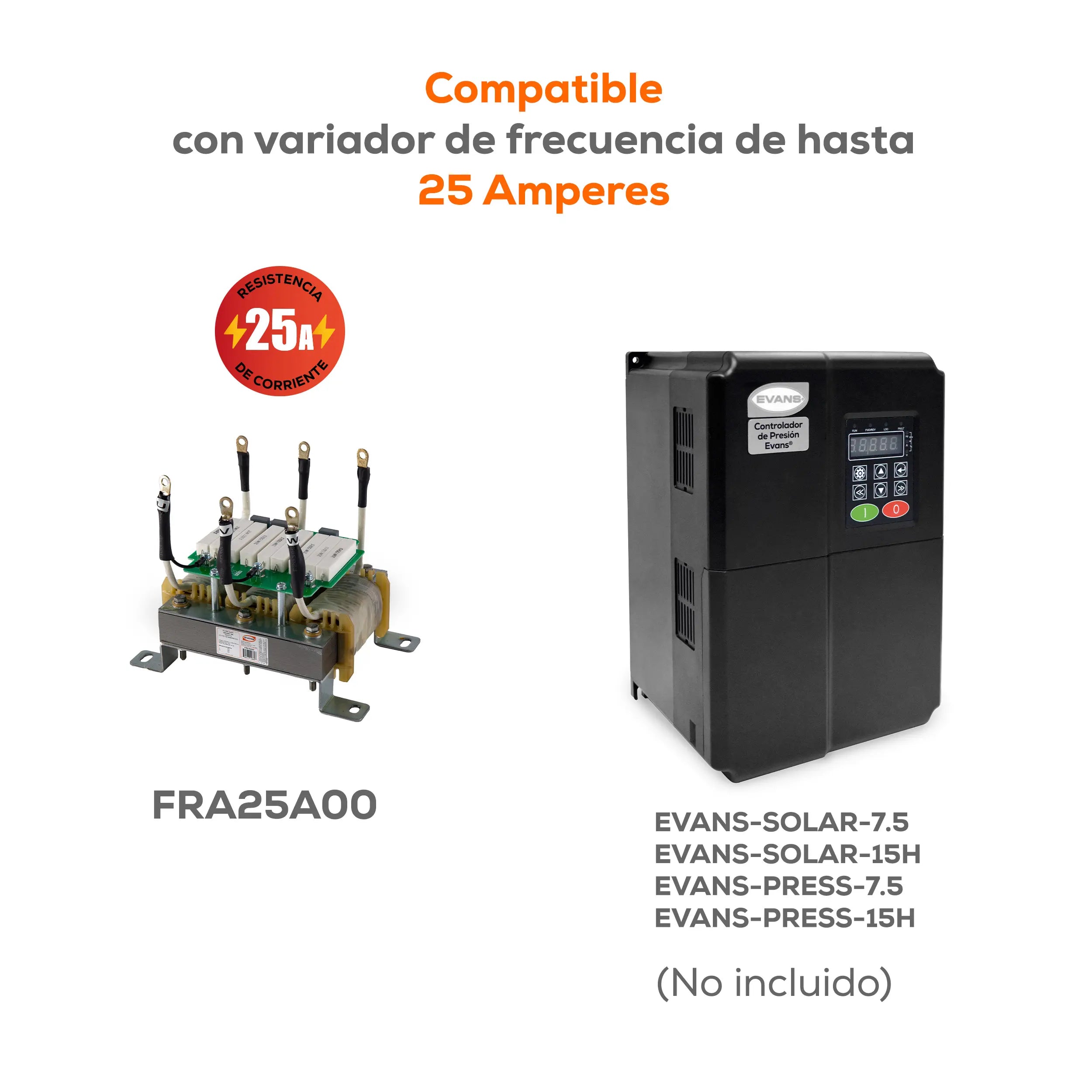 Filtro reductor de armonicos 25A Marca EVANS. Modelo: FRA25A00