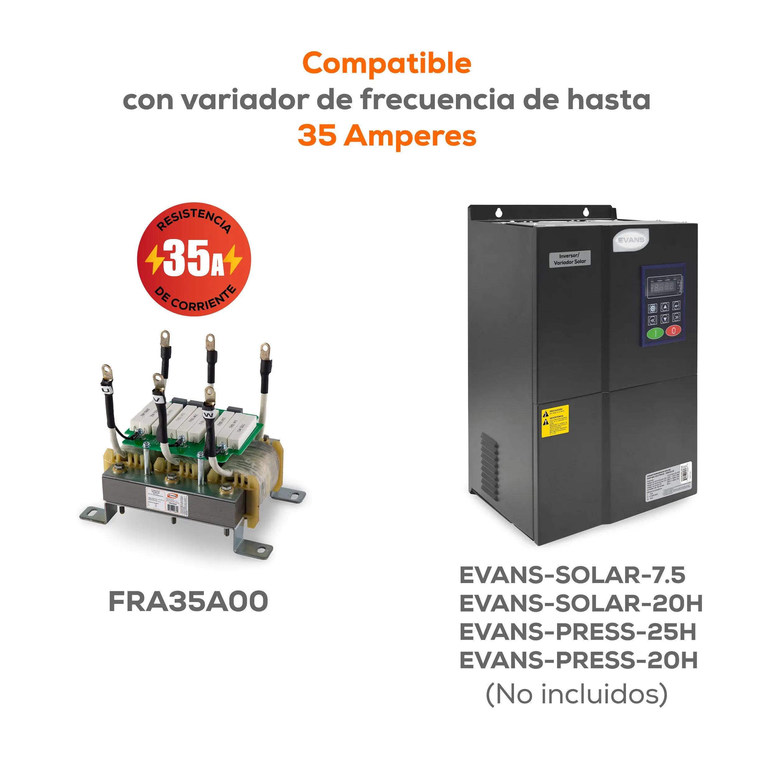 Filtro reductor de armonicos 35A Marca EVANS. Modelo: FRA35A00