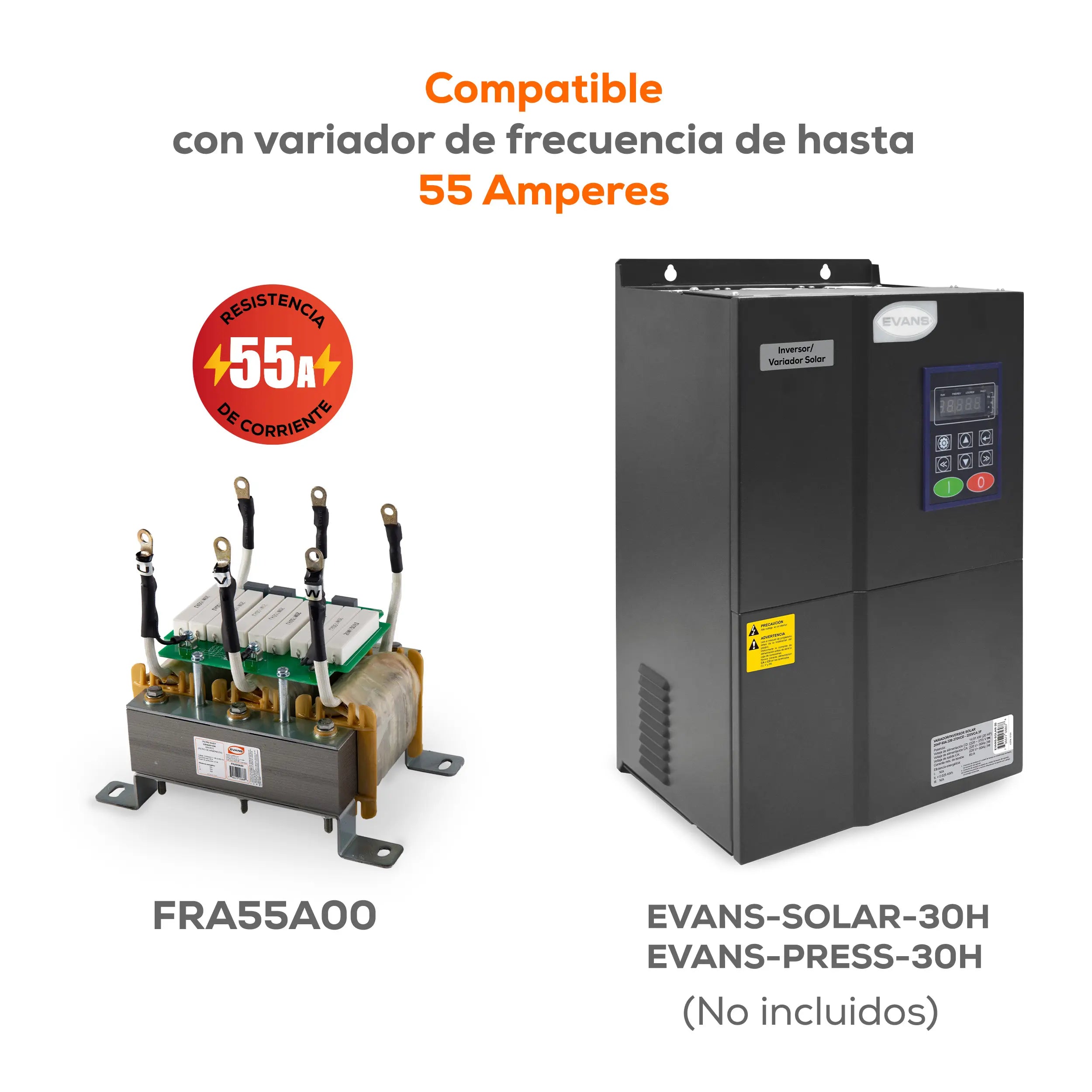 Filtro reductor de armonicos 55A Marca EVANS. Modelo: FRA55A00
