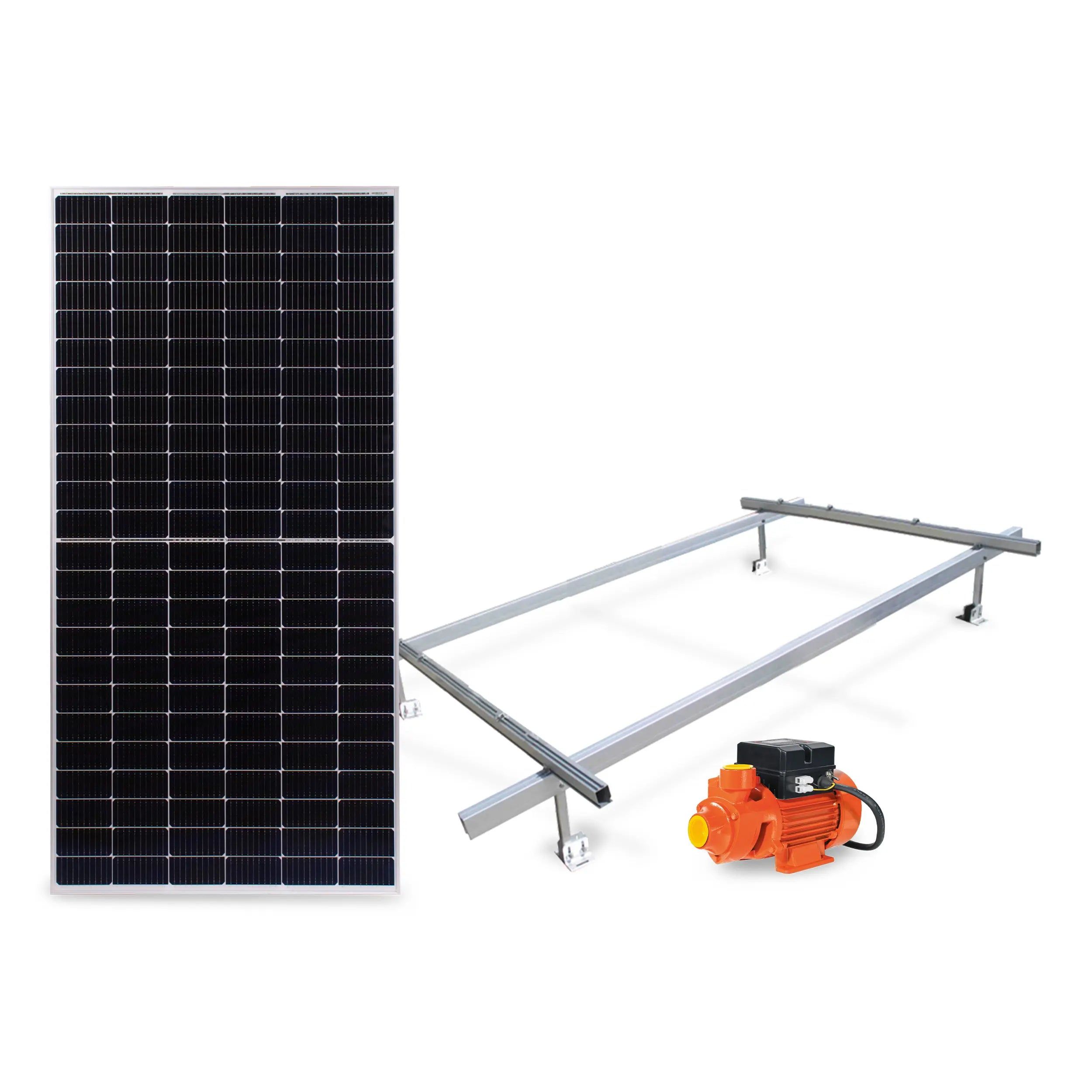 KIT SOLAR 1/4 HP BP1 Panel 375W 20/48 V Marca EVANS. Modelo: KIT-SOLAR-BP1