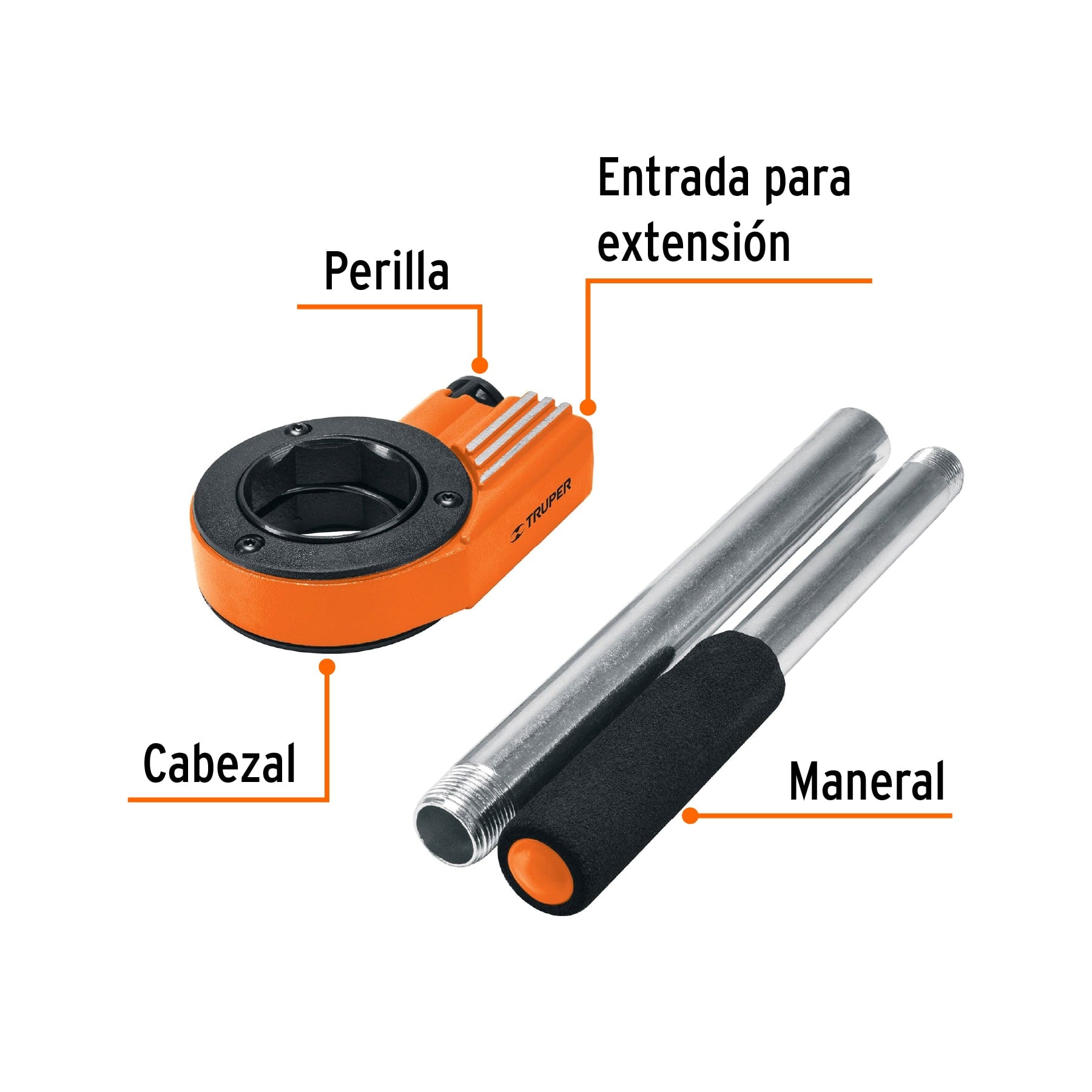 Cabezal para dados TA-850, TRUPER. Modelo: CA-850
