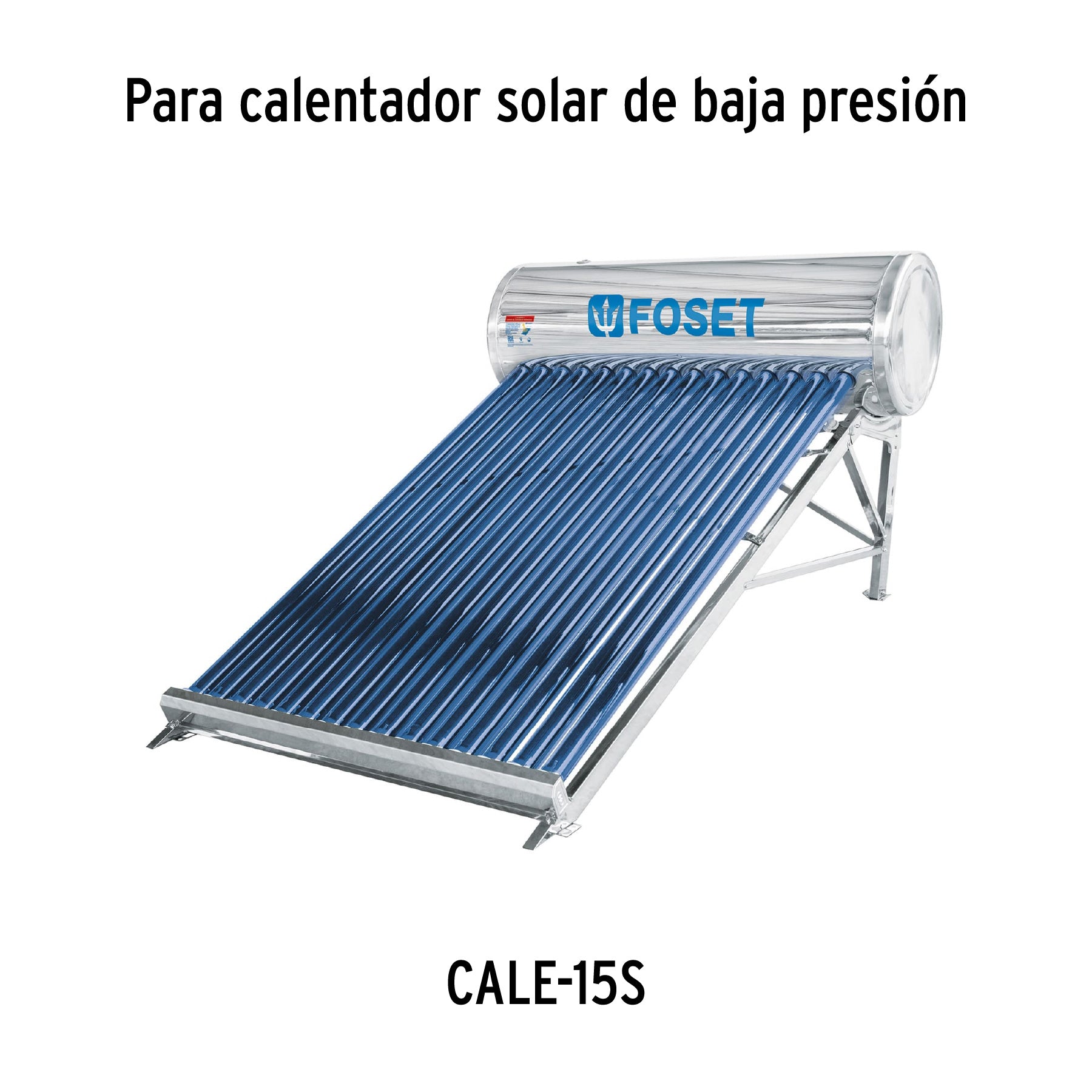Caja c/15 tubos p/calentador solar CALE-15S, FOSET. Modelo: CALE-15S-2