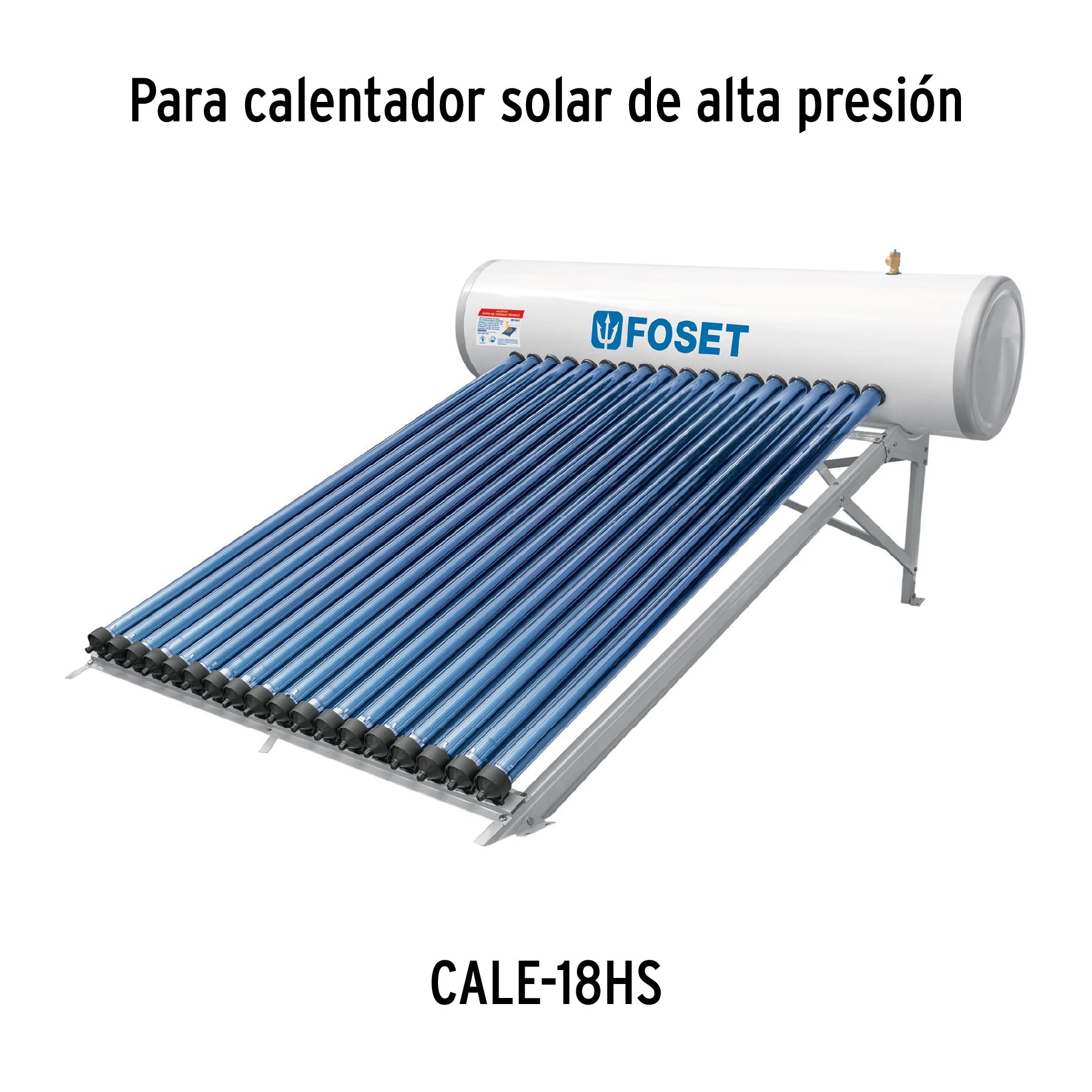 Caja c/10 tubos HeatPipe p/calentador solar CALE-18HS, FOSET. Modelo: CALE-18HS-2