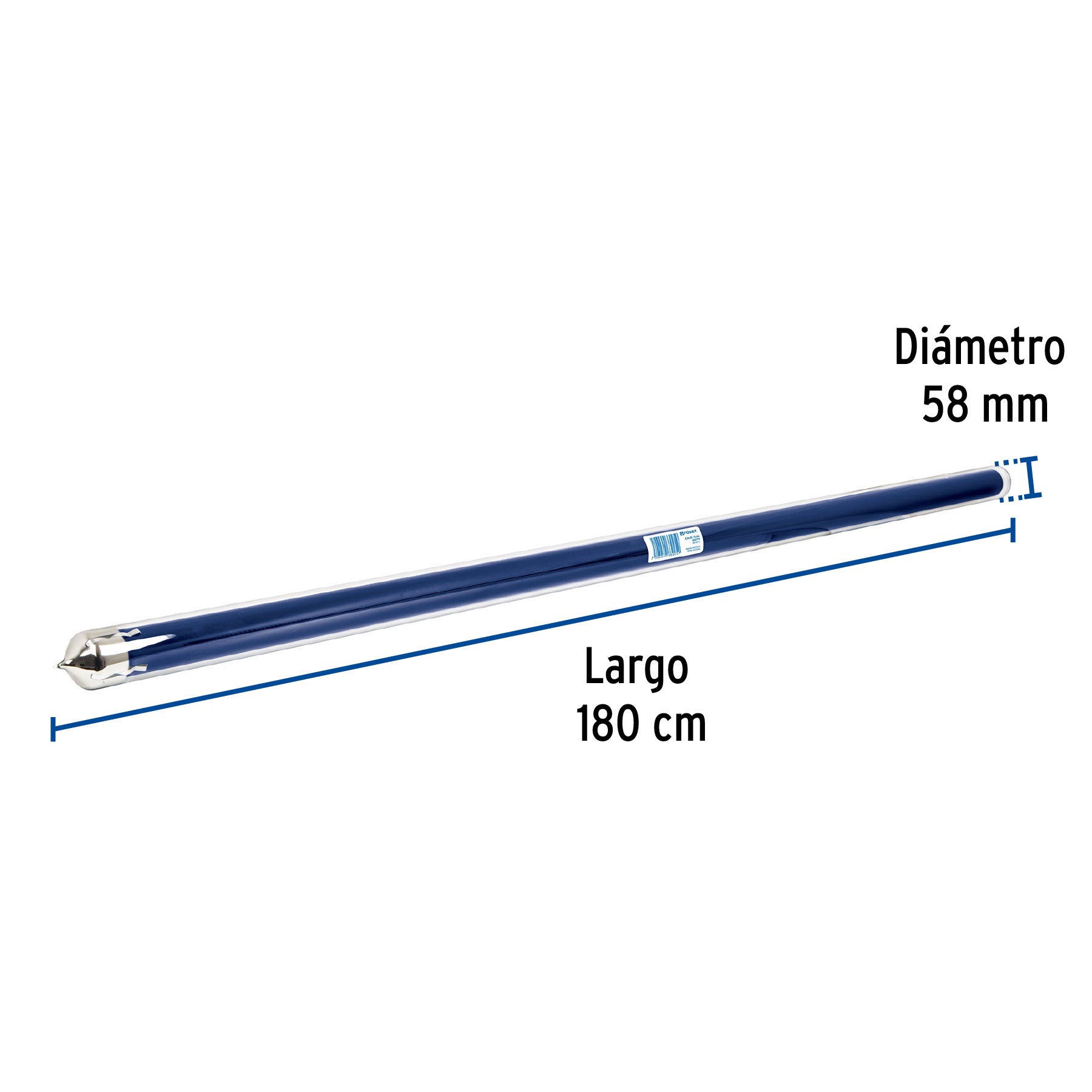 Caja c/10 tubos p/calentador solar CALE-20S, 1 de 2, FOSET. Modelo: CALE-20S-2
