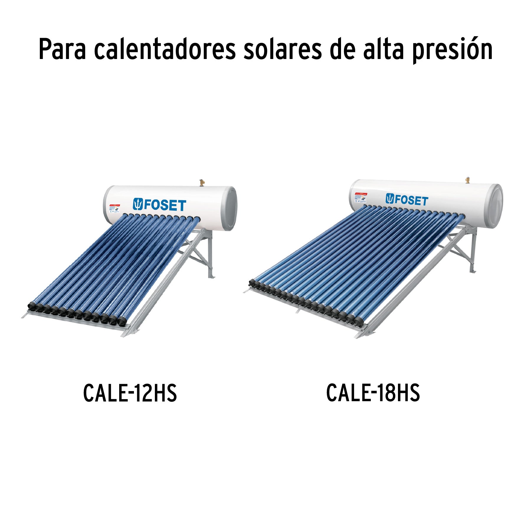 Tubo de repuesto para calentador solar heat pipe, FOSET. Modelo: CALE-TUB-H