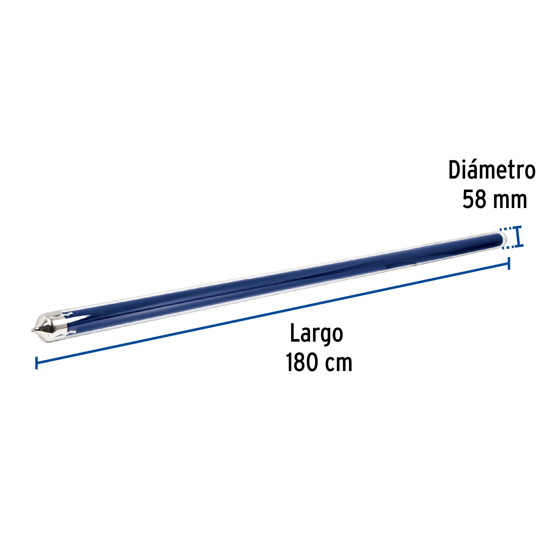 Tubo de repuesto para calentador solar, FOSET. Modelo: CALE-TUB