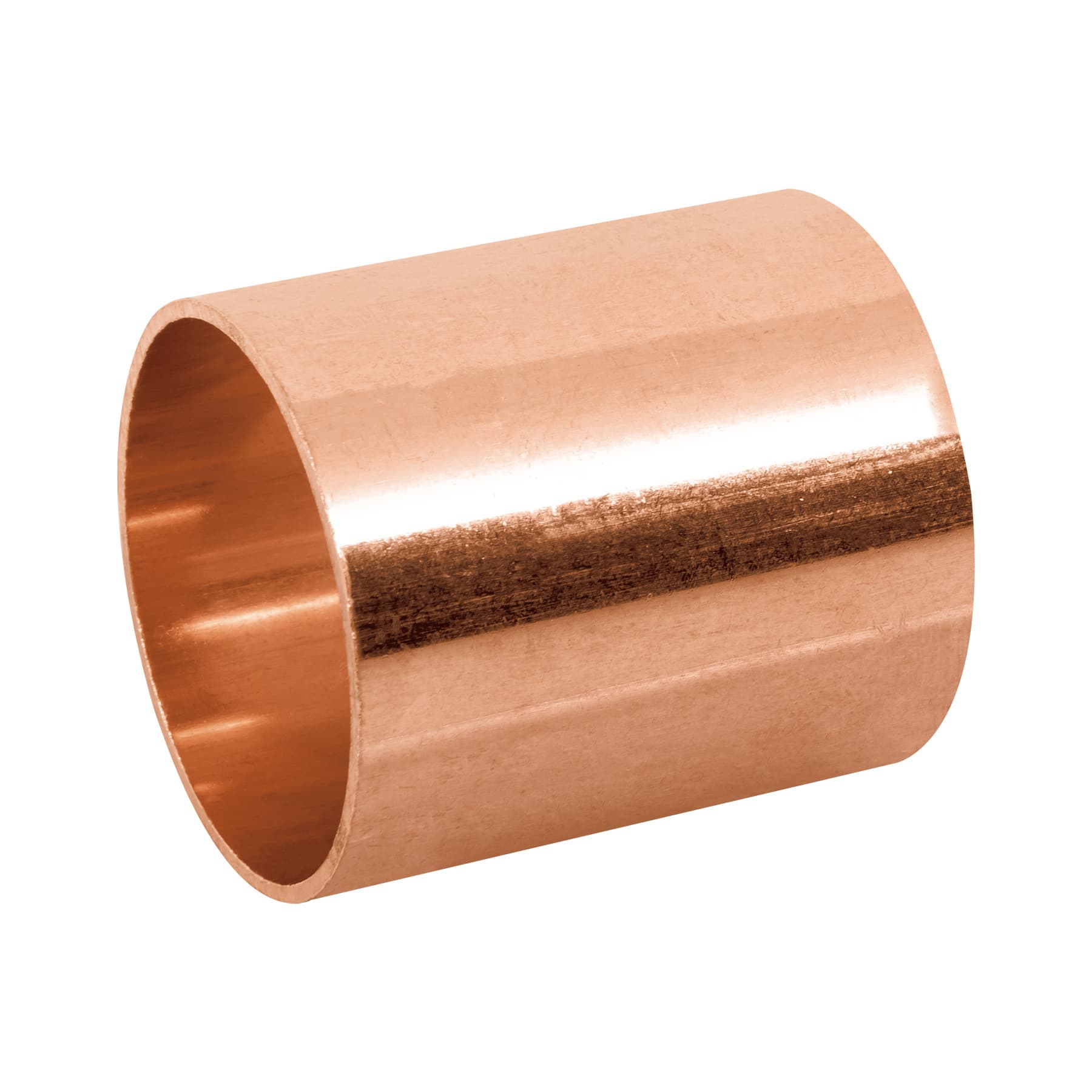 Cople de cobre 1-1/2', sin ranura, FOSET. Modelo: CC-205
