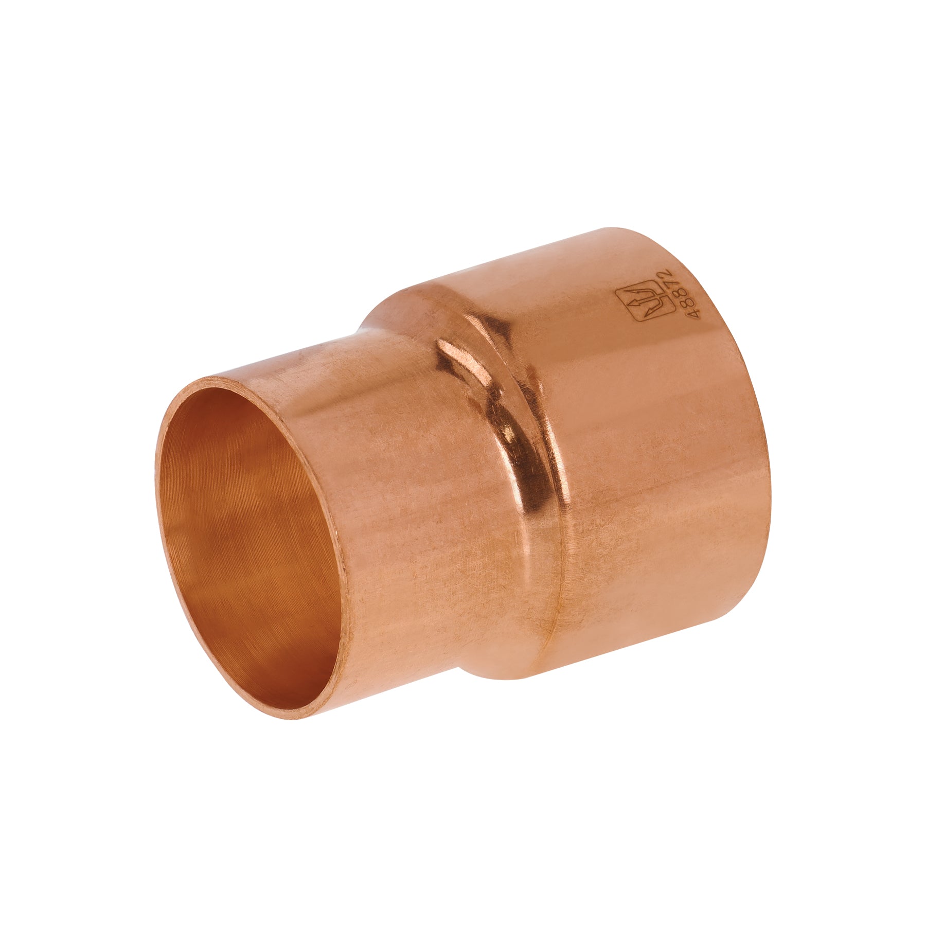 Reducción campana de cobre 1-1/2 x 1-1/4', FOSET. Modelo: CC-301