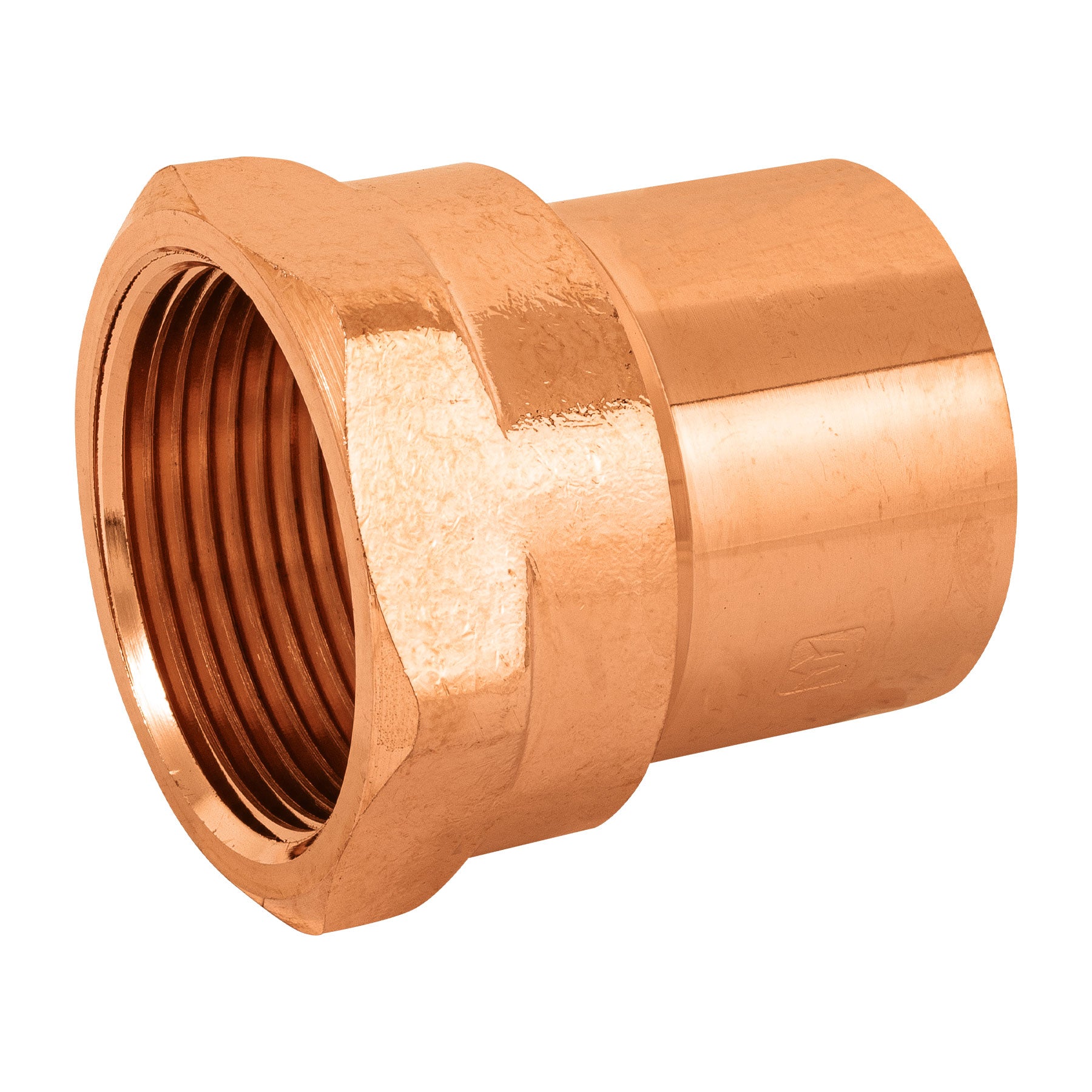 Conector de cobre, rosca interior 1-1/4', FOSET. Modelo: CC-604