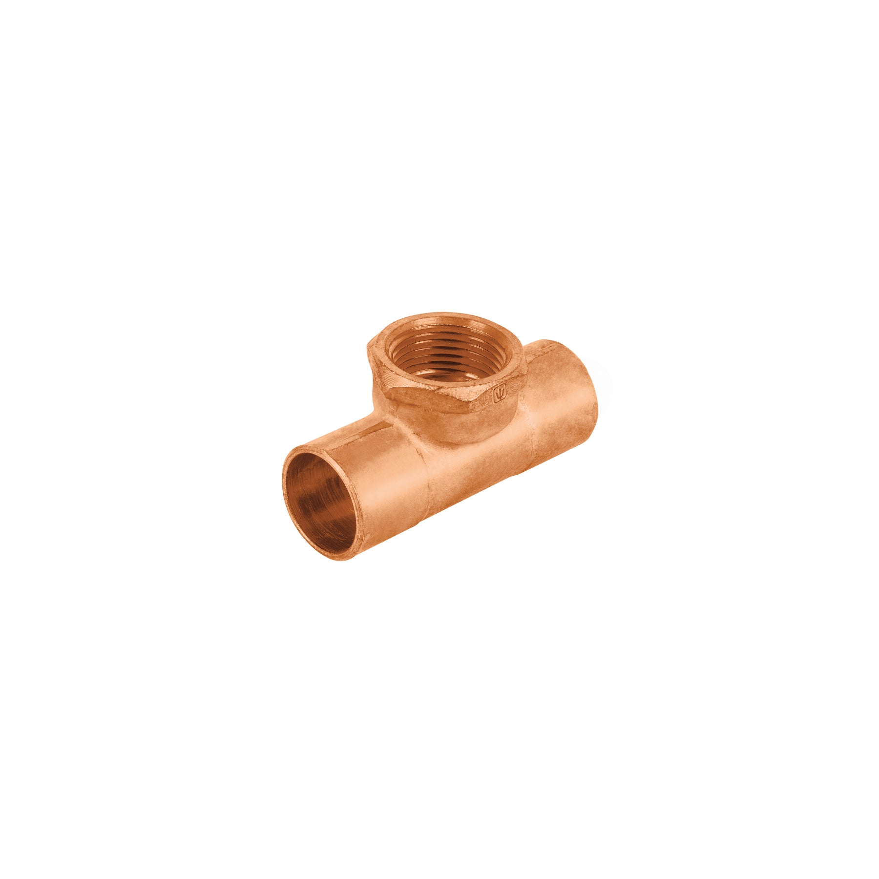 Tee de cobre rosca interior central 3/4', FOSET. Modelo: CC-702
