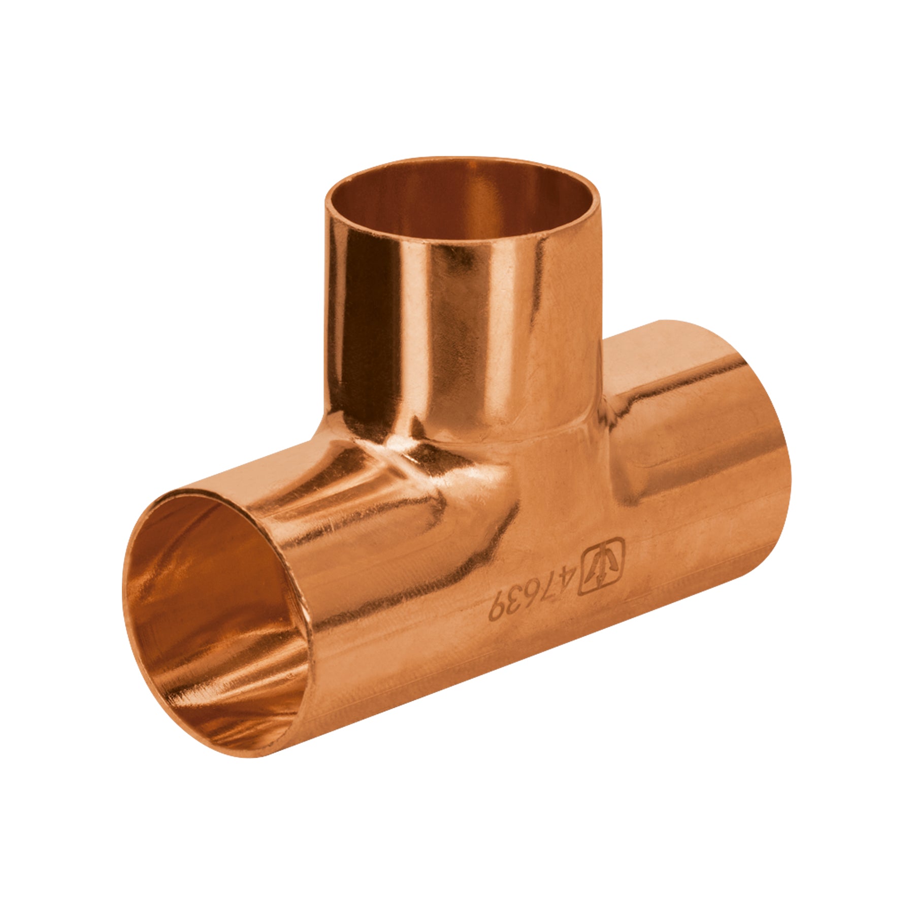 Tee sencilla de cobre 1', FOSET BASIC. Modelo: CC-763B