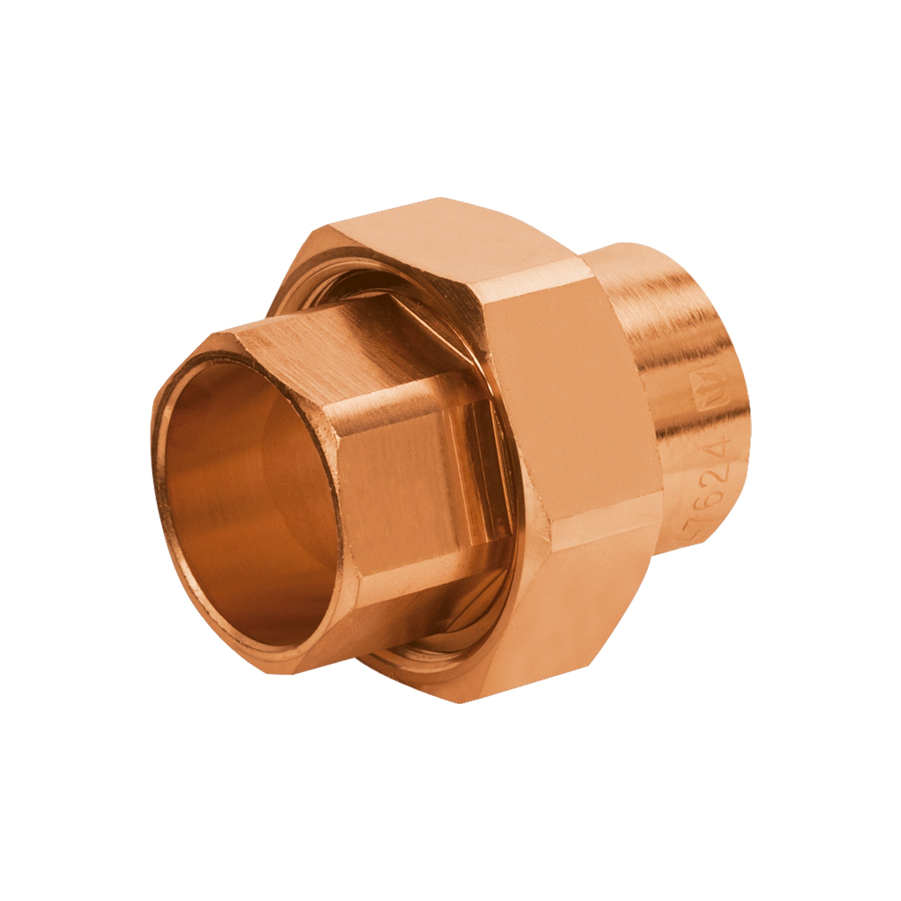 Tuerca unión de cobre de 1', FOSET BASIC. Modelo: CC-973B