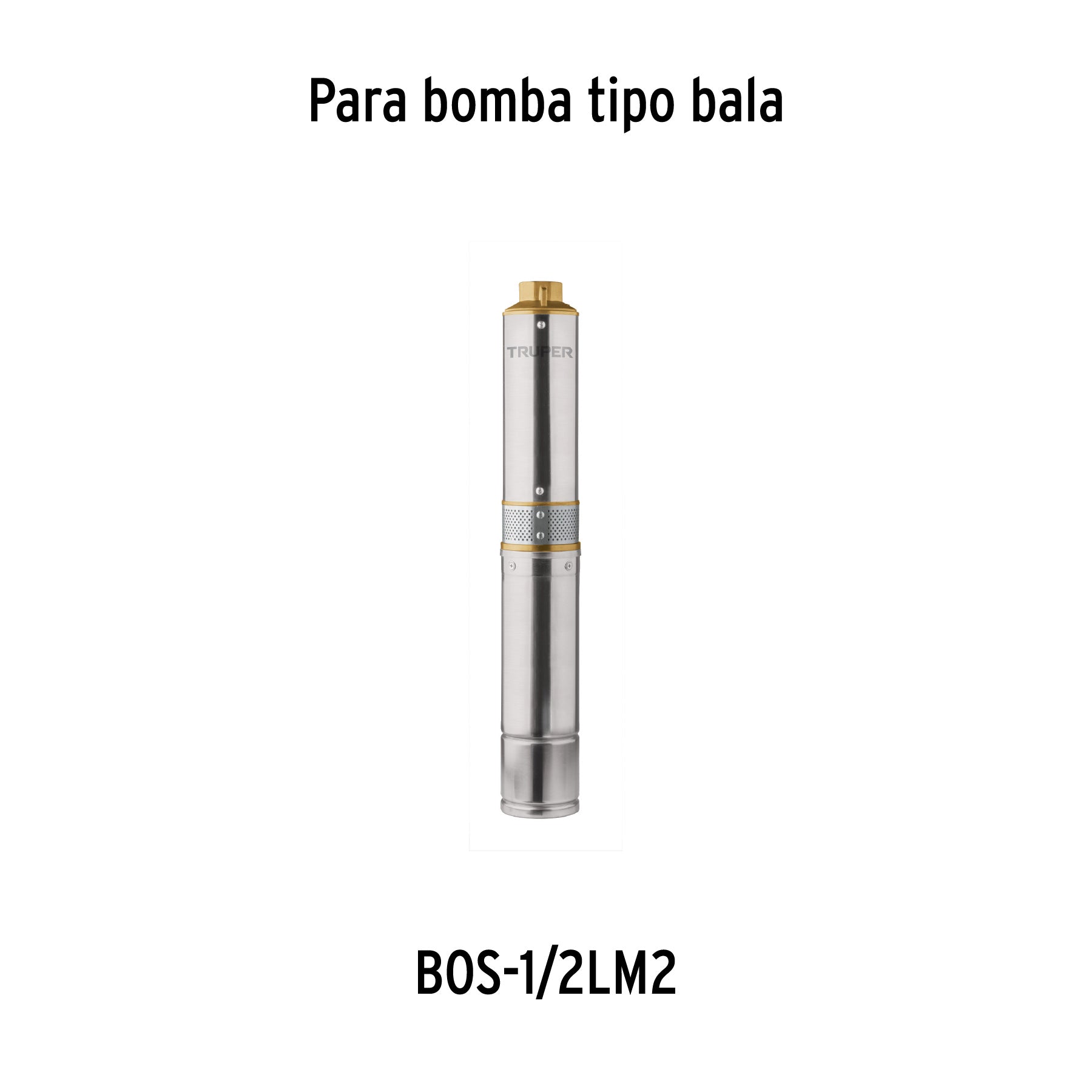 Caja de control para bomba tipo bala 1/2 HP, TRUPER. Modelo: CE-BOS-1/2LM2