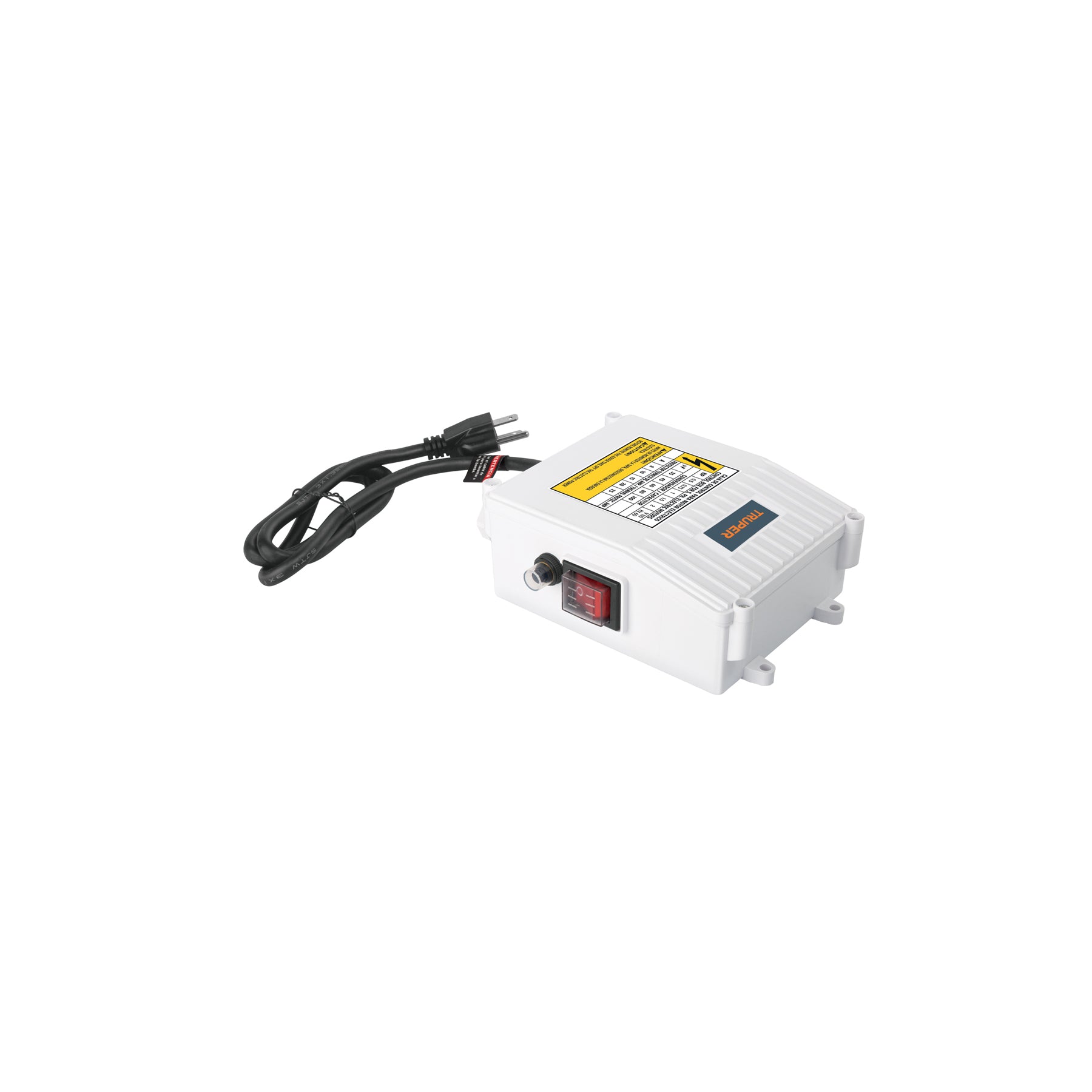 Caja de control para bomba tipo bala 1 HP, TRUPER. Modelo: CE-BOS-1LM