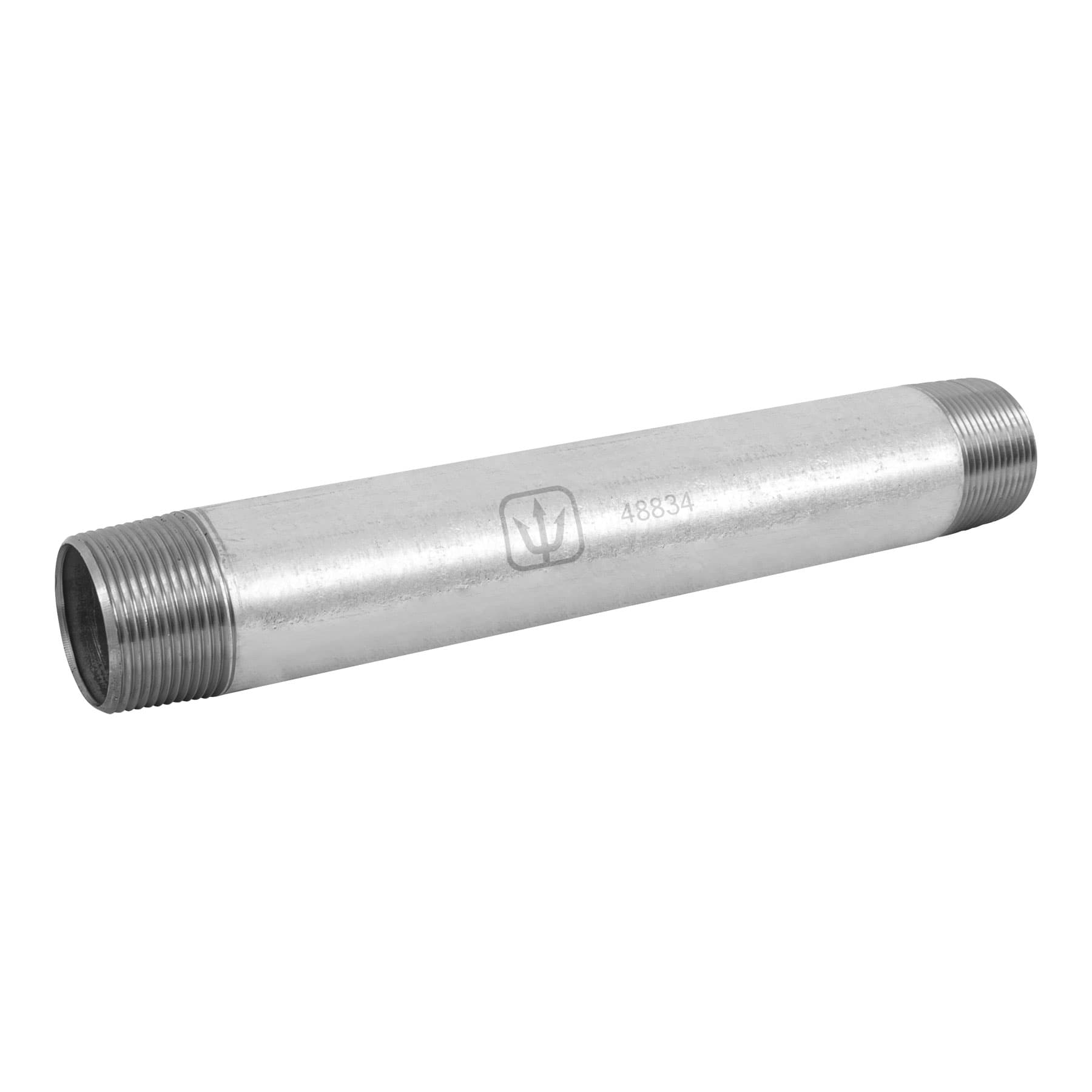 Niple de acero galvanizado 1-1/4 x 12', FOSET. Modelo: CG-435