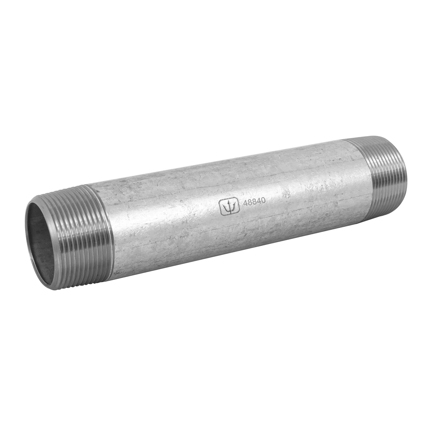 Niple de acero galvanizado 1-1/2 x 10', FOSET. Modelo: CG-441