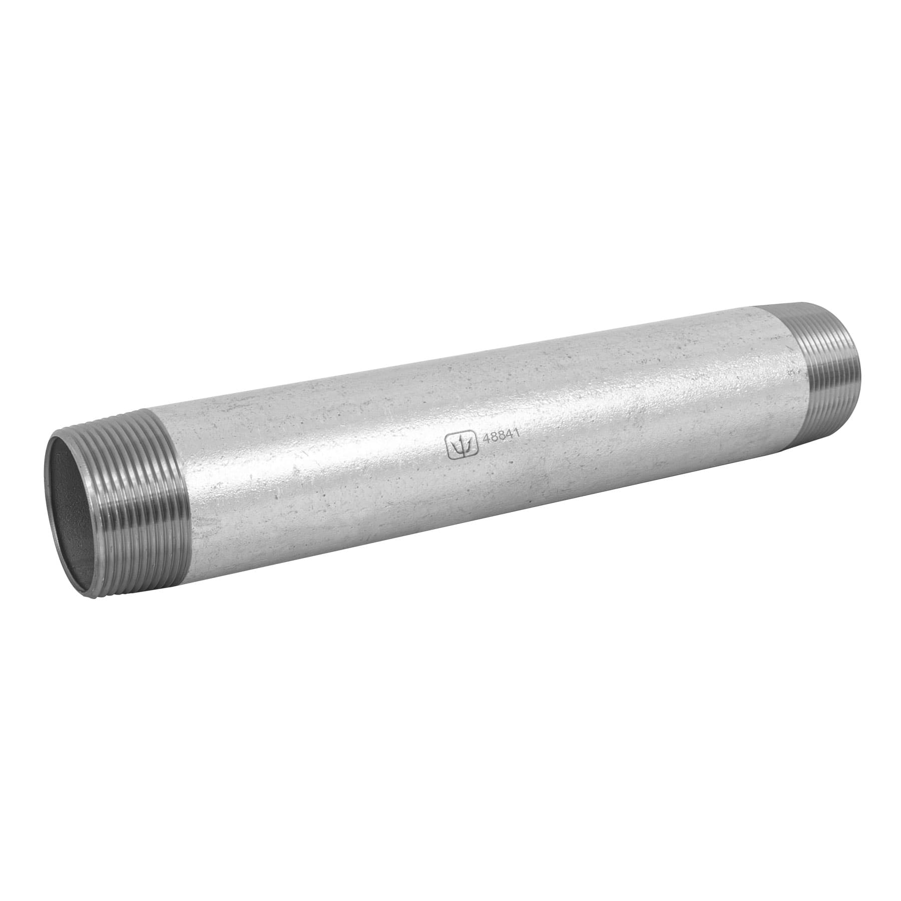 Niple de acero galvanizado 1-1/2 x 12', FOSET. Modelo: CG-442