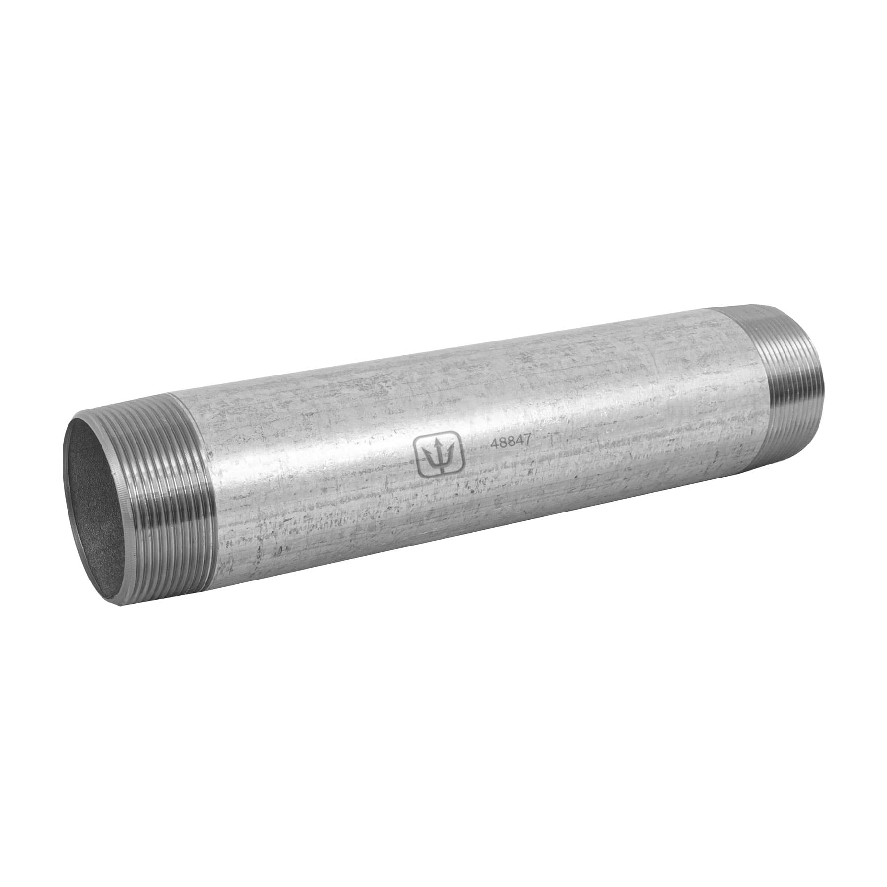 Niple de acero galvanizado 2 x 12', FOSET. Modelo: CG-448