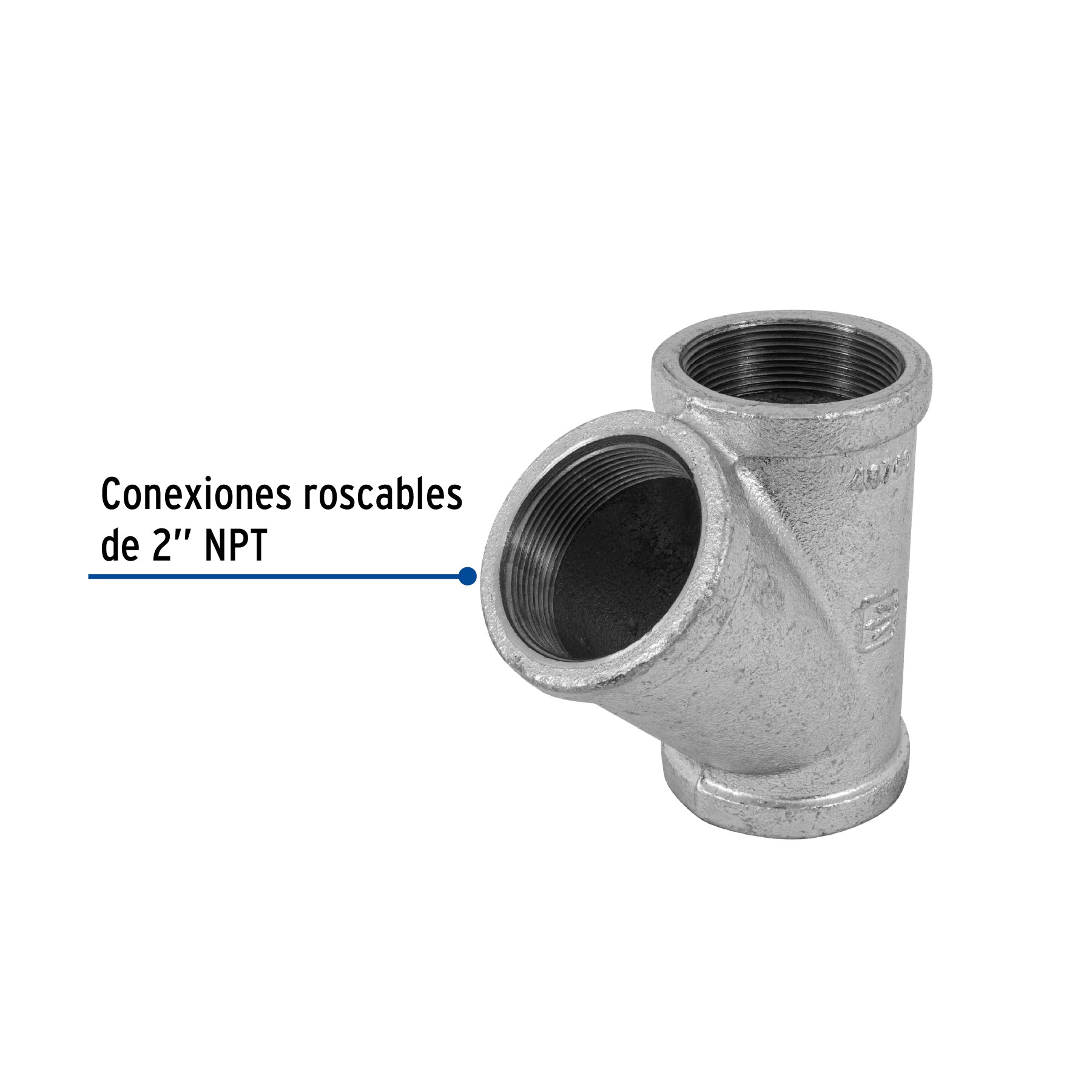 Yee sencilla 2' acero galvanizado, FOSET. Modelo: CG-806