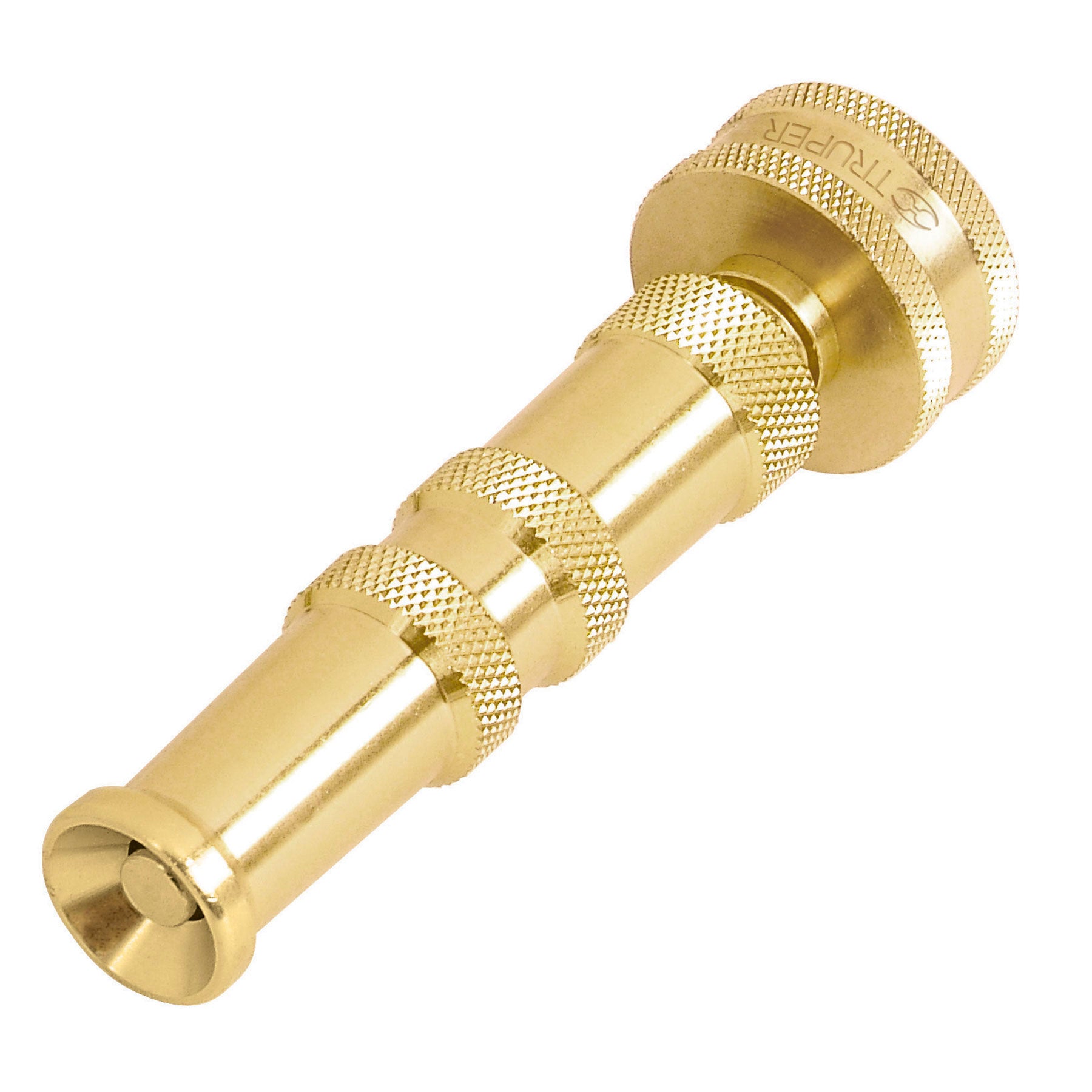Chiflón 4' de latón maquinado para manguera, TRUPER. Modelo: CHMA-4