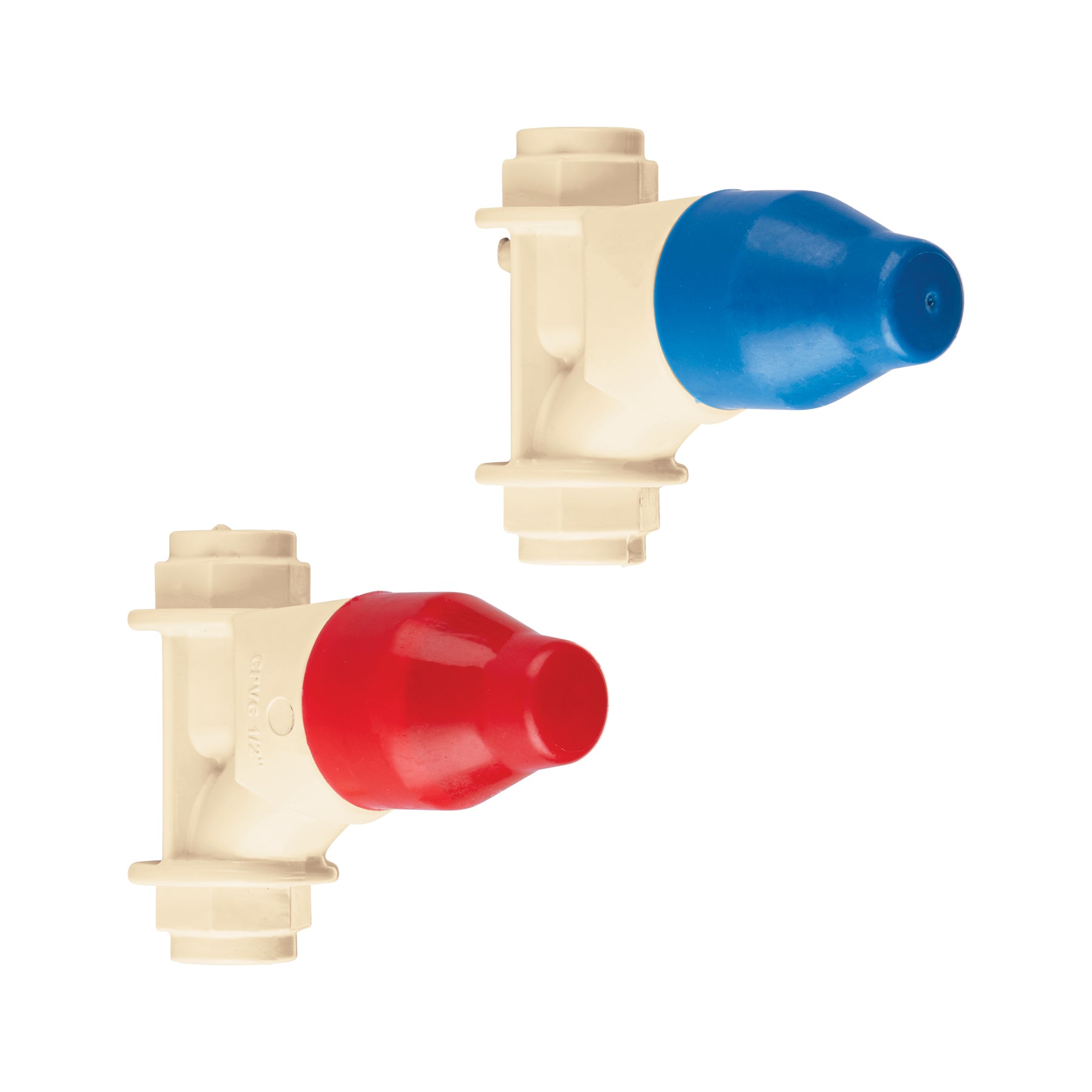 Juego de 2 llaves de empotrar CPVC 1/2' para regadera, FOSET. Modelo: CPVC-052S