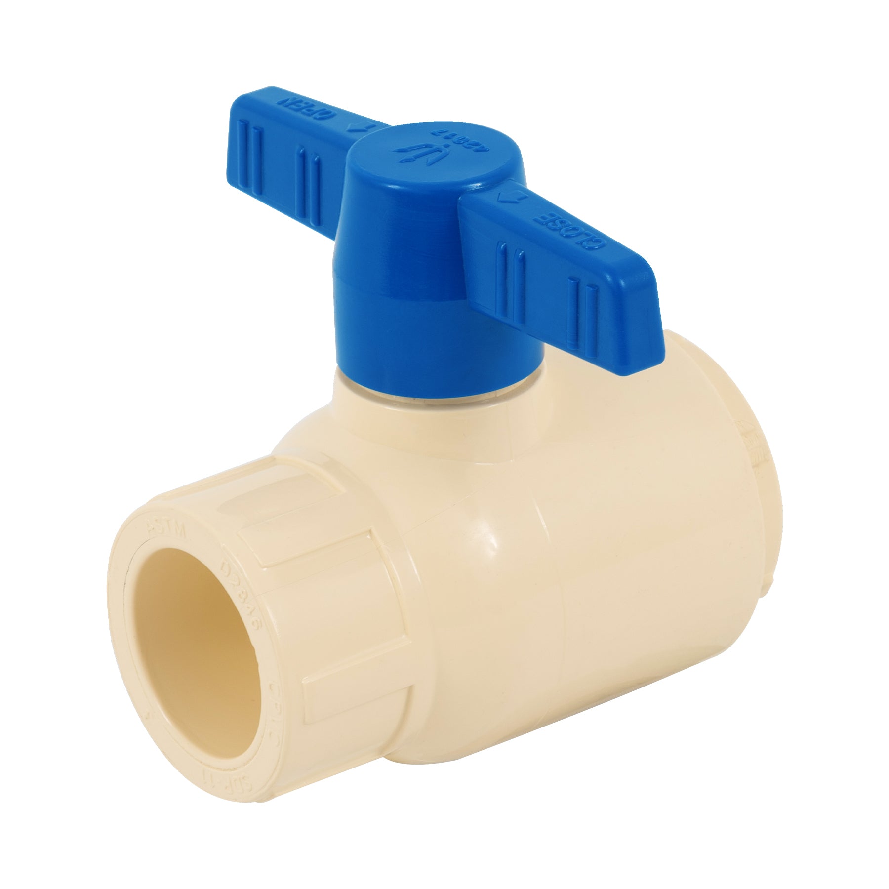 Válvula de esfera desmontable de CPVC de 1', FOSET. Modelo: CPVC-ESD-1