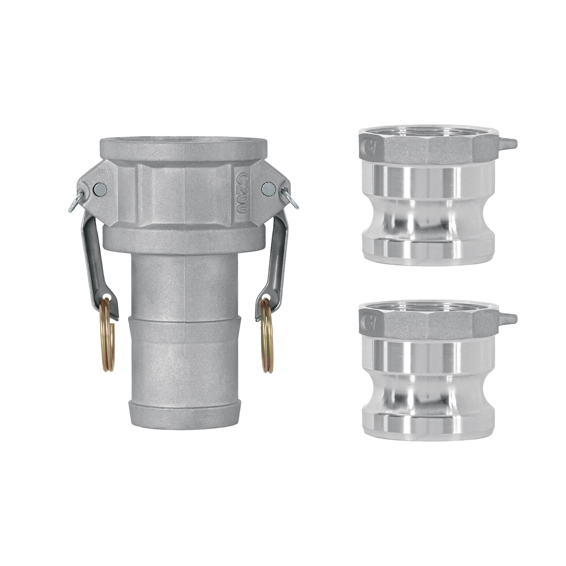 Juego de conexiones rápidas para manguera 2' para motobomba. Modelo: CRM-2
