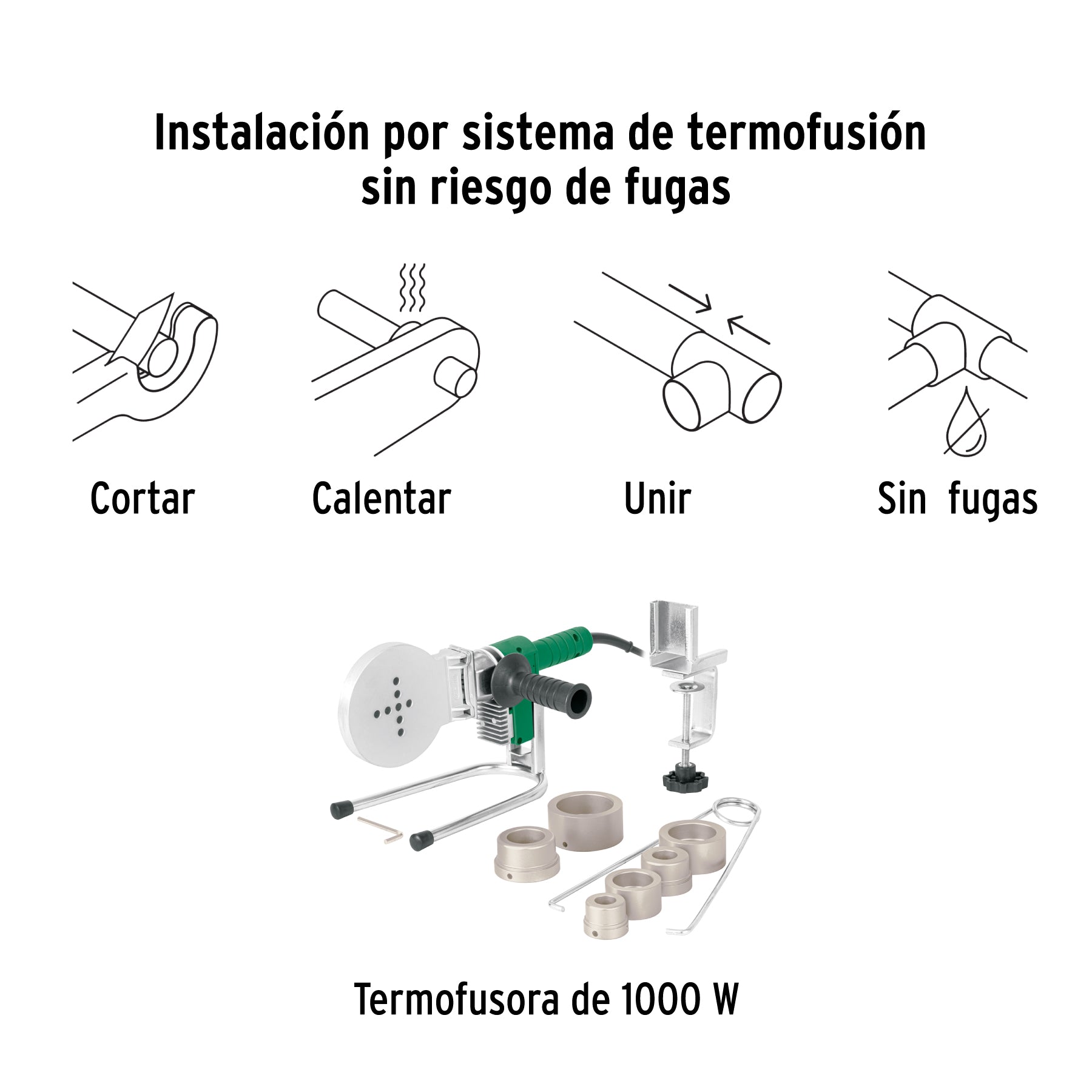 Tubo de 25mm (3/4') PPR hidráulico, 4m, 0.9kg, FOSET. Modelo: CV-002