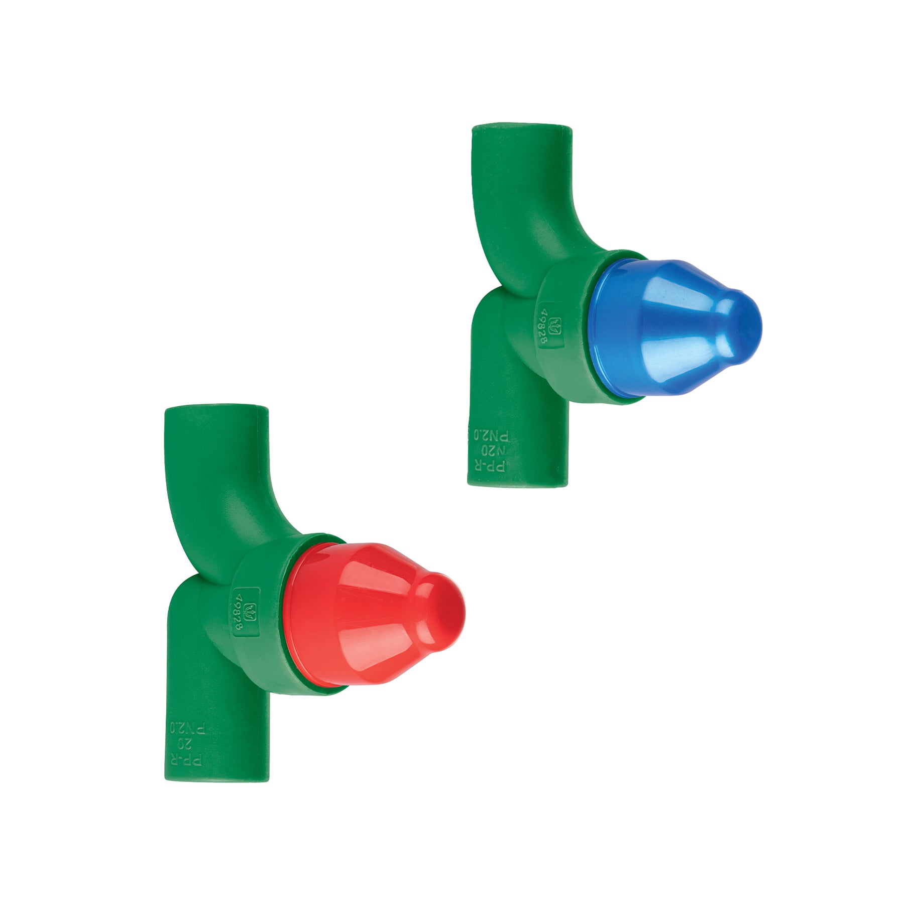 Juego de 2 llaves de empotrar PPR 1/2' sin manerales, FOSET. Modelo: CV-052S