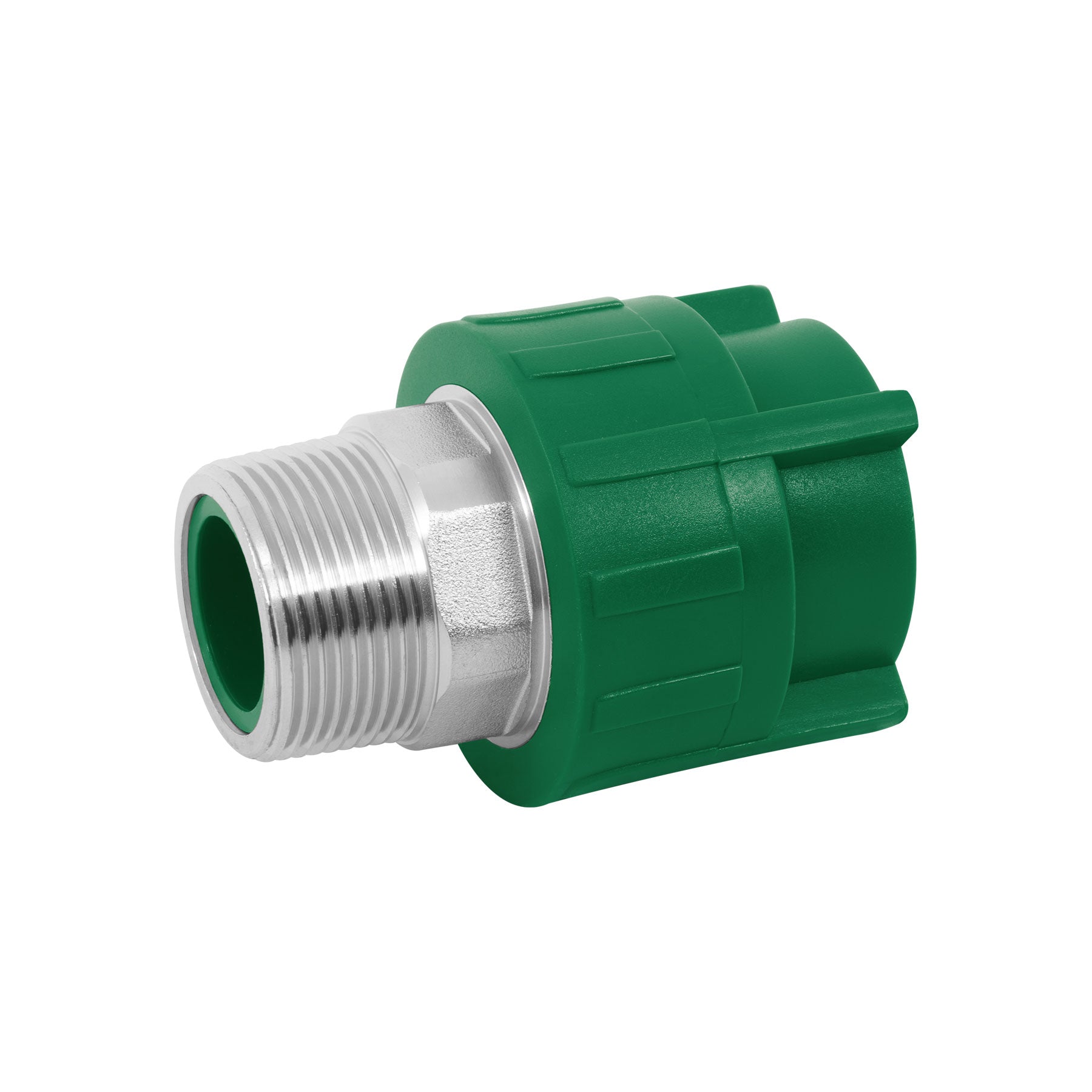 Adaptador PPR 1-1/4' macho con inserto metálico, FOSET. Modelo: CV-614