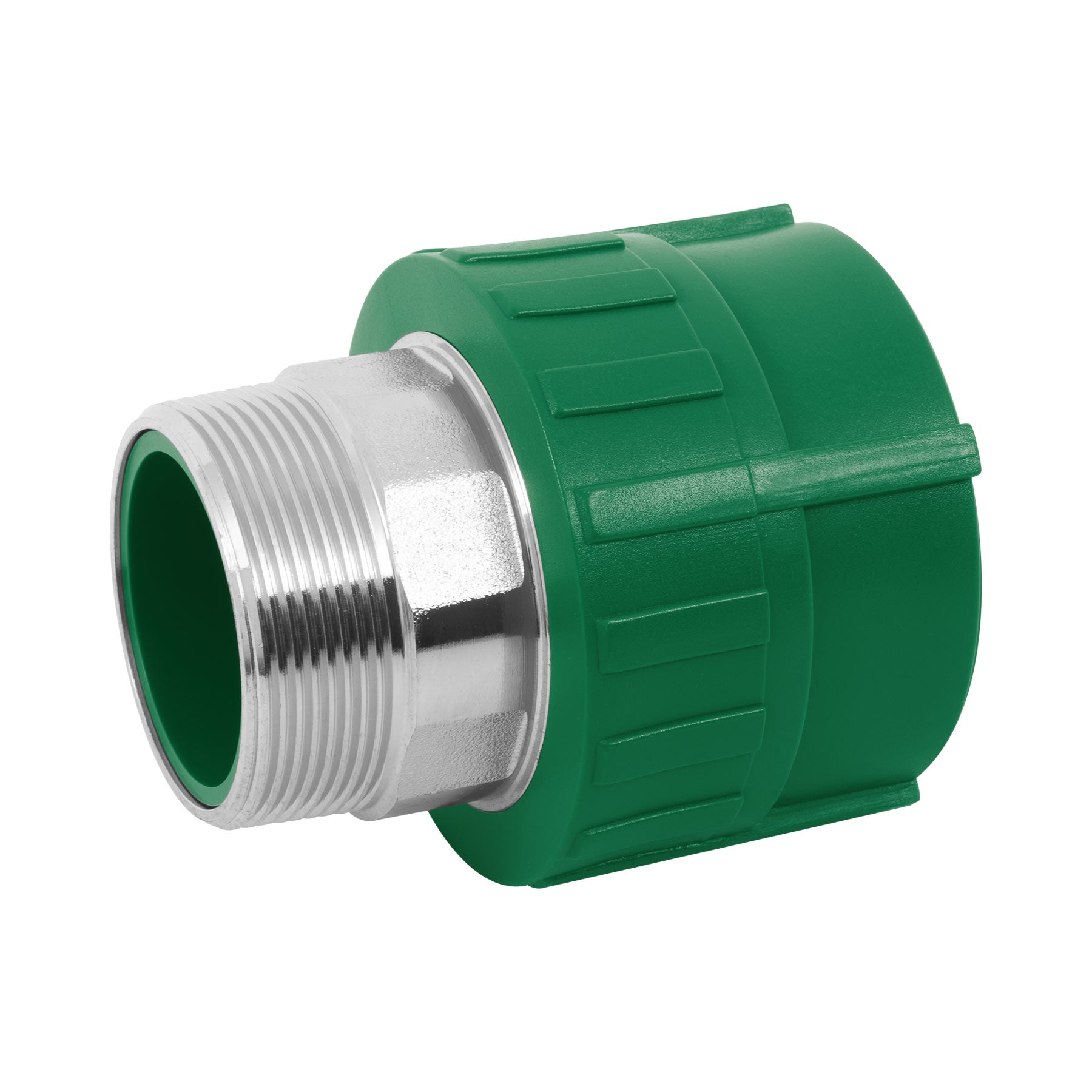 Adaptador PPR 2' macho con inserto metálico, FOSET. Modelo: CV-616