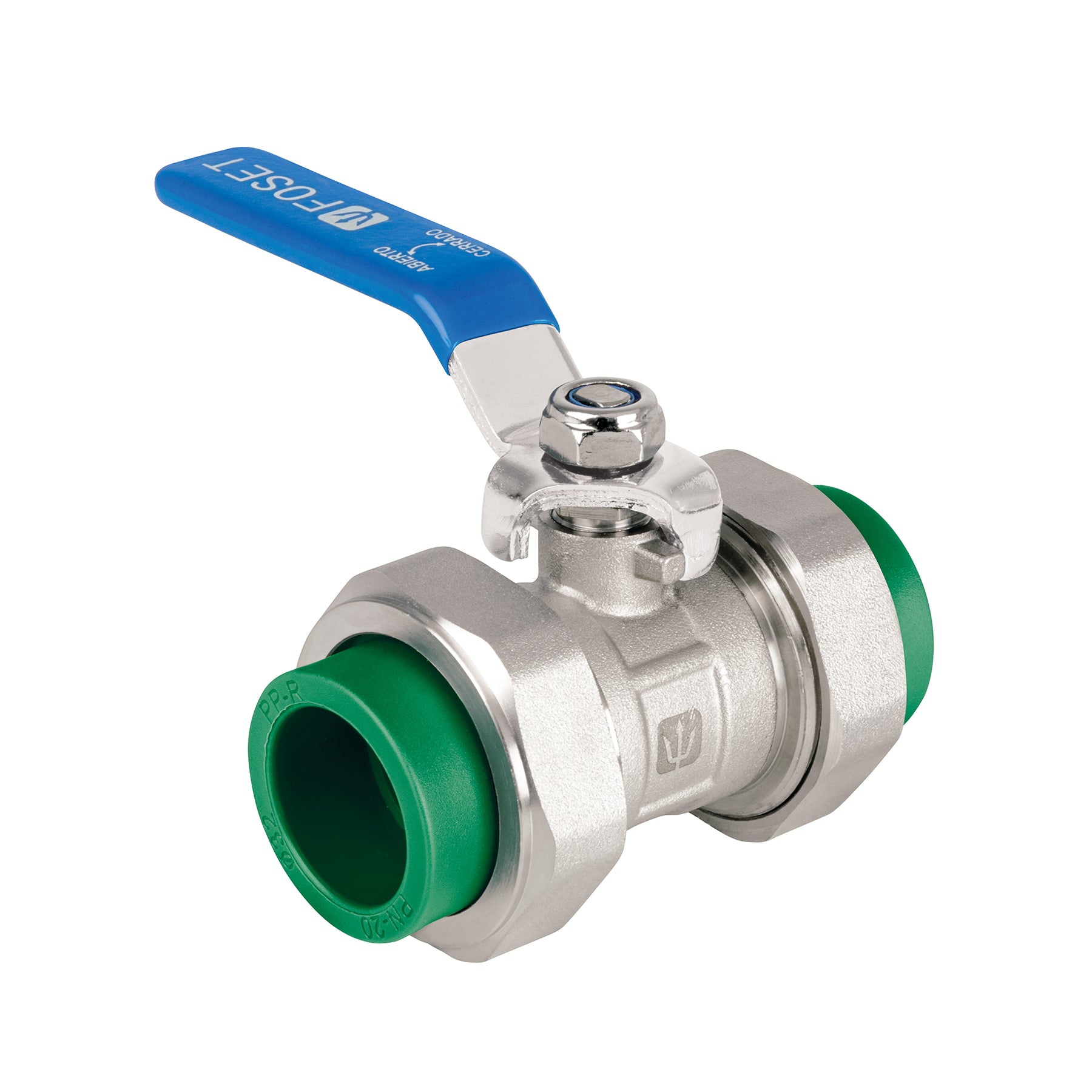 Válvula de esfera desmontable PPR, 1' (32mm), FOSET. Modelo: CV-ESD-1