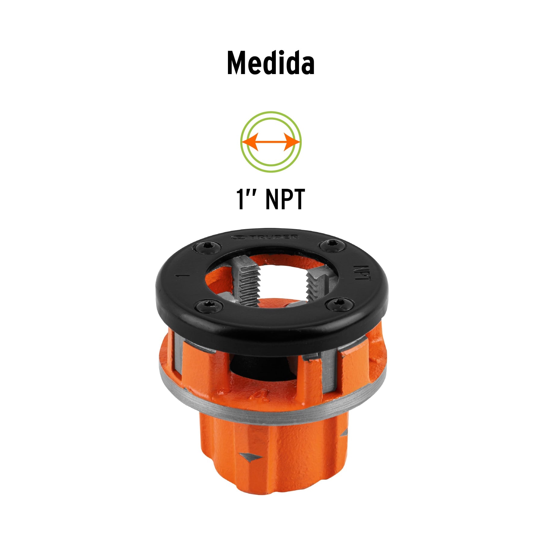 Dado 1' para tarrajas TA-850 y TA-851, TRUPER. Modelo: D-850-1