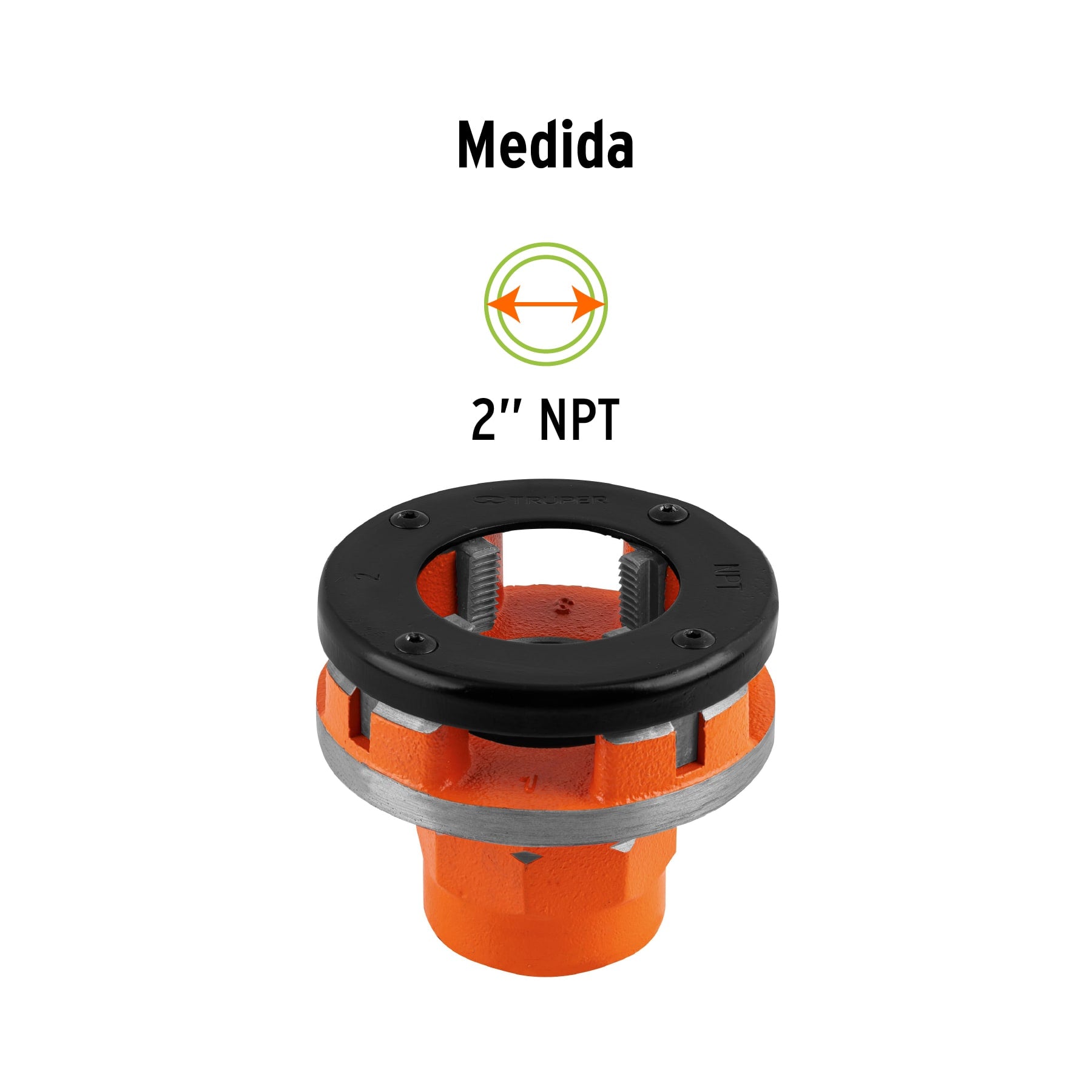 Dado 2' para tarrajas TA-850 y TA-851, TRUPER. Modelo: D-850-2